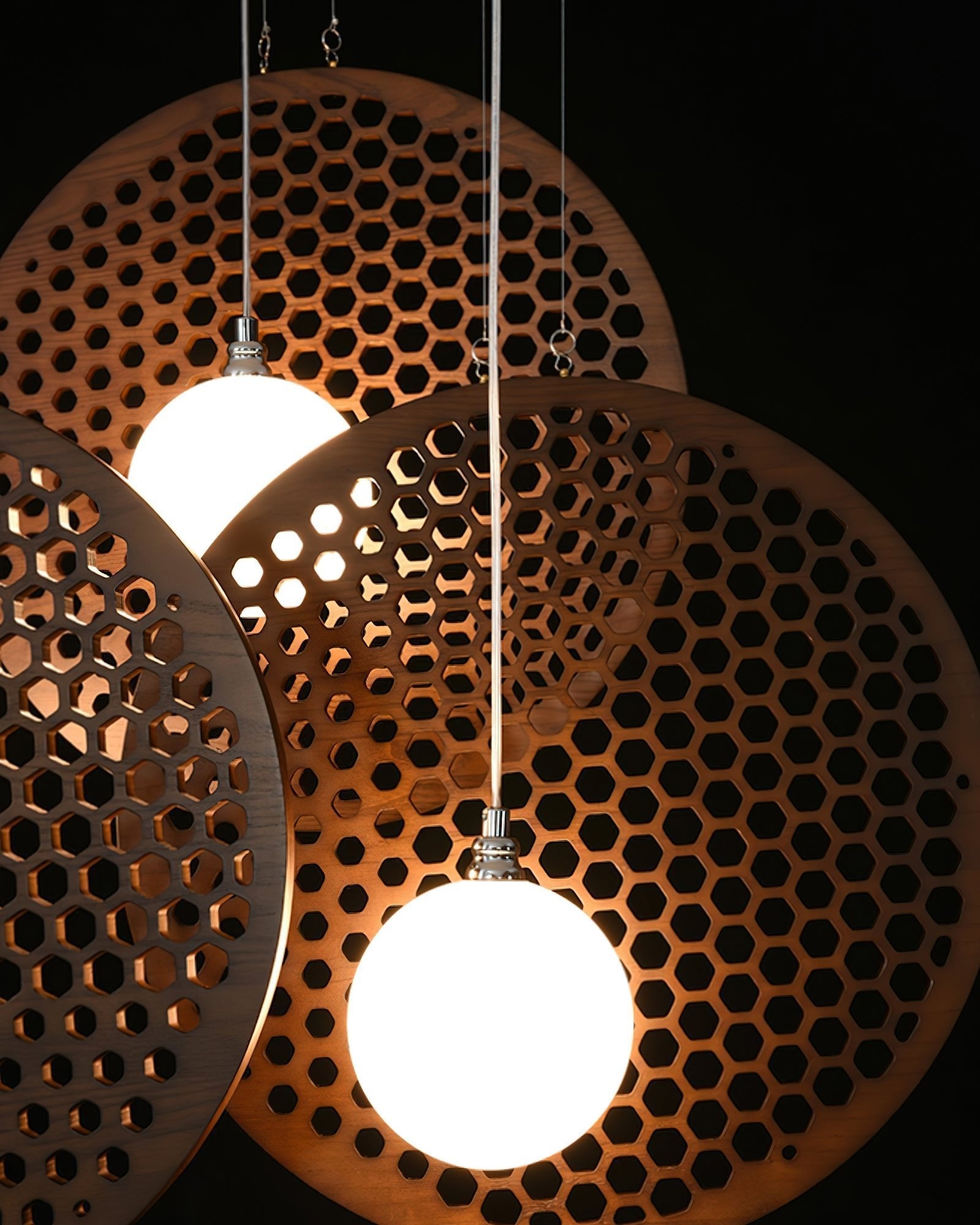Aurora Chandelier Wooden Plate - Letslighting