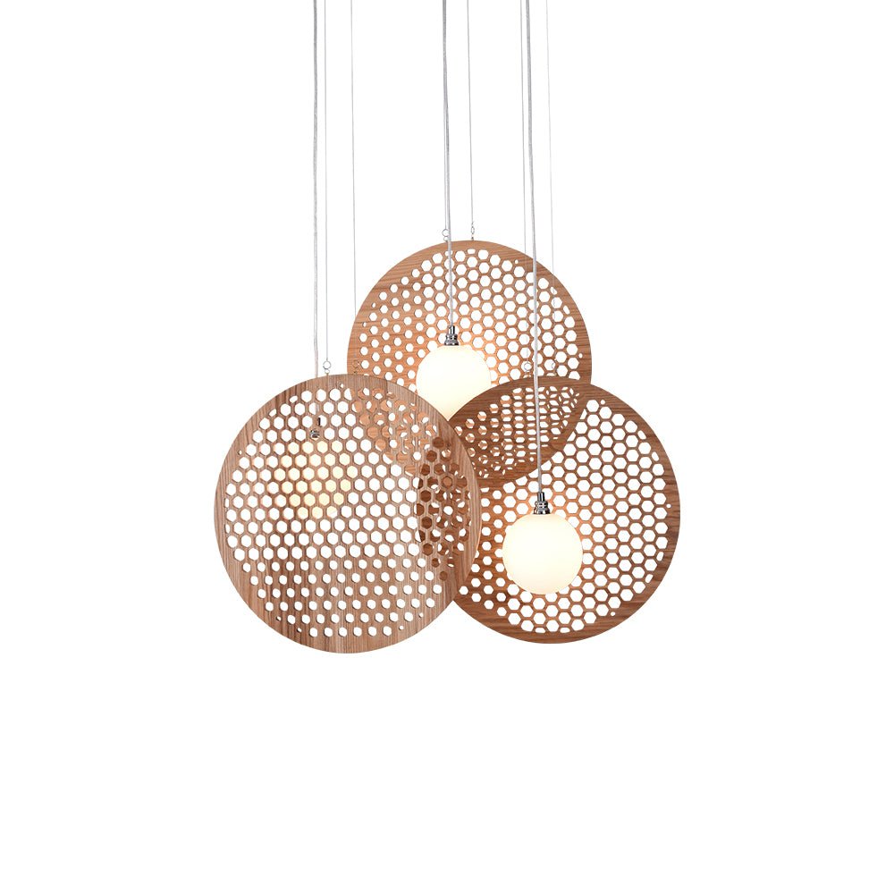 Aurora Chandelier Wooden Plate - Letslighting