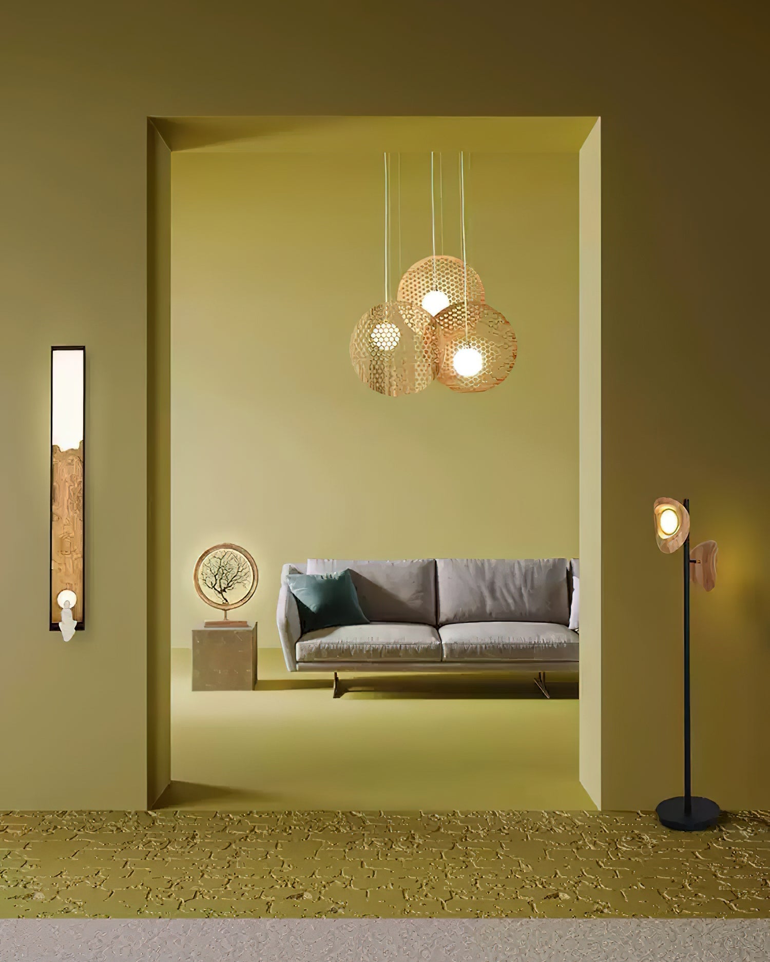 Aurora Chandelier Wooden Plate - Letslighting