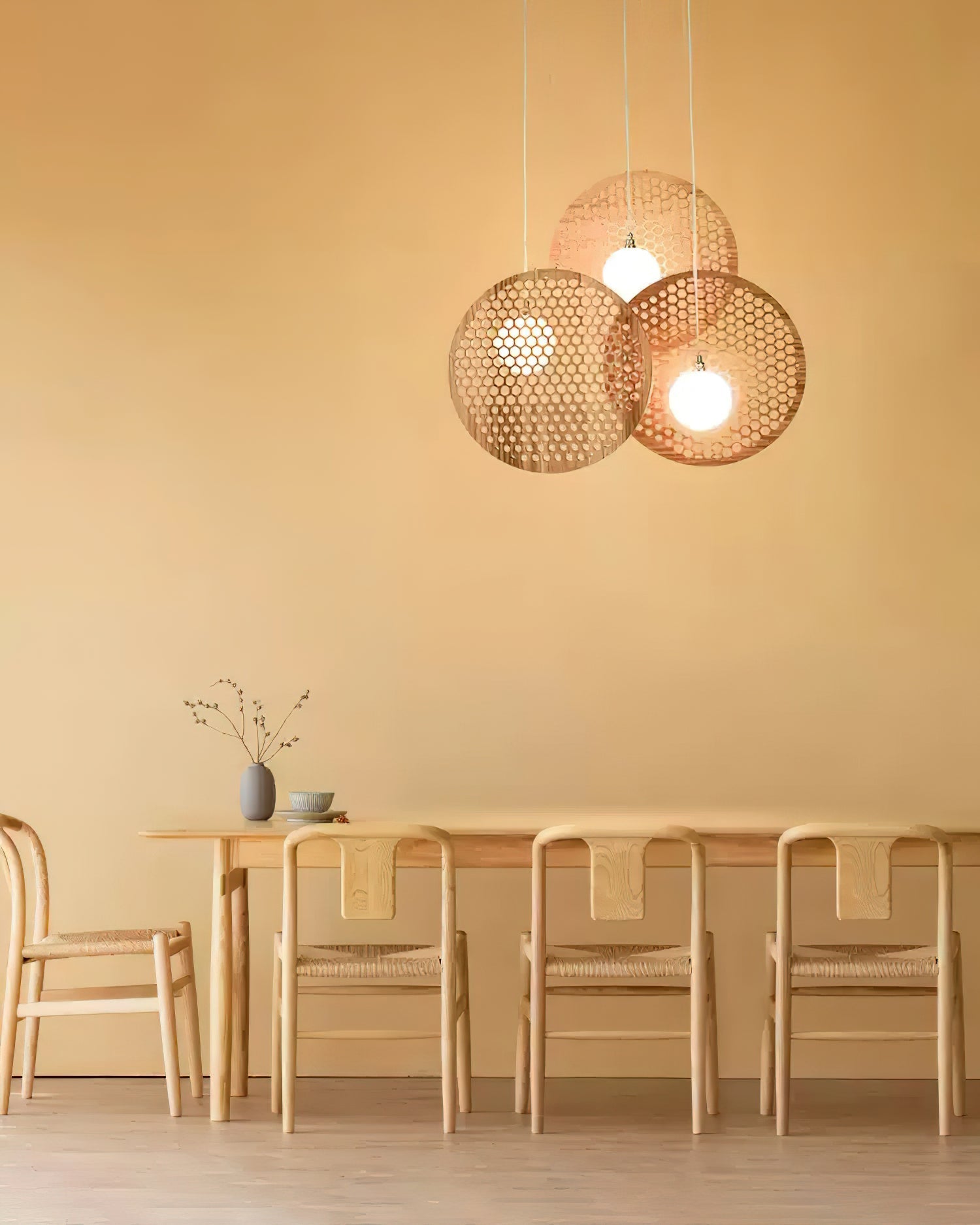 Aurora Chandelier Wooden Plate - Letslighting