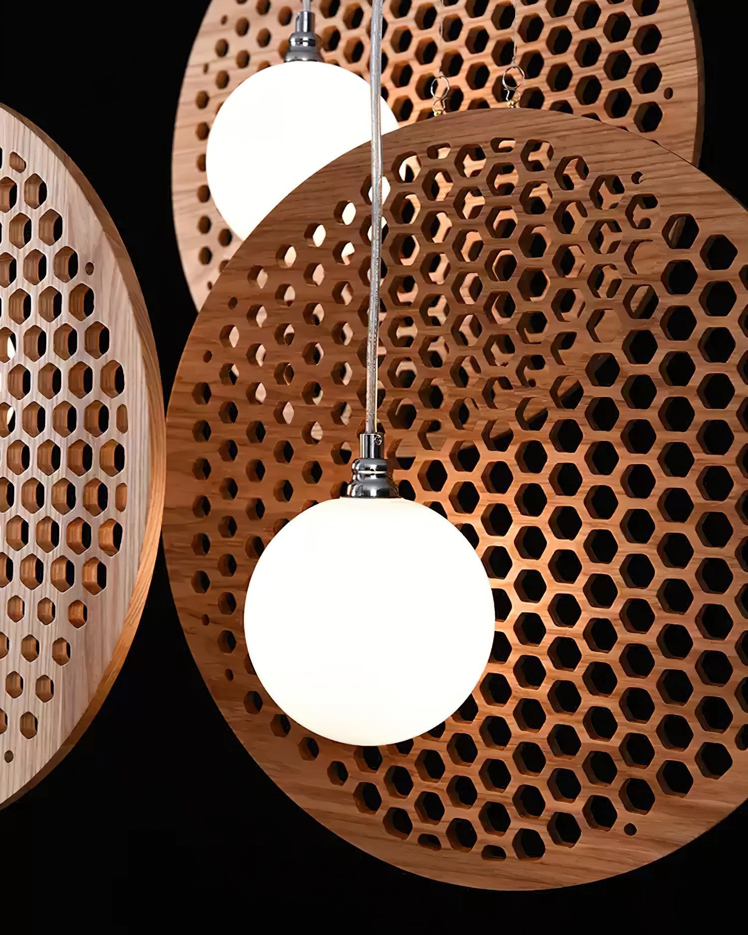 Aurora Chandelier Wooden Plate - Letslighting