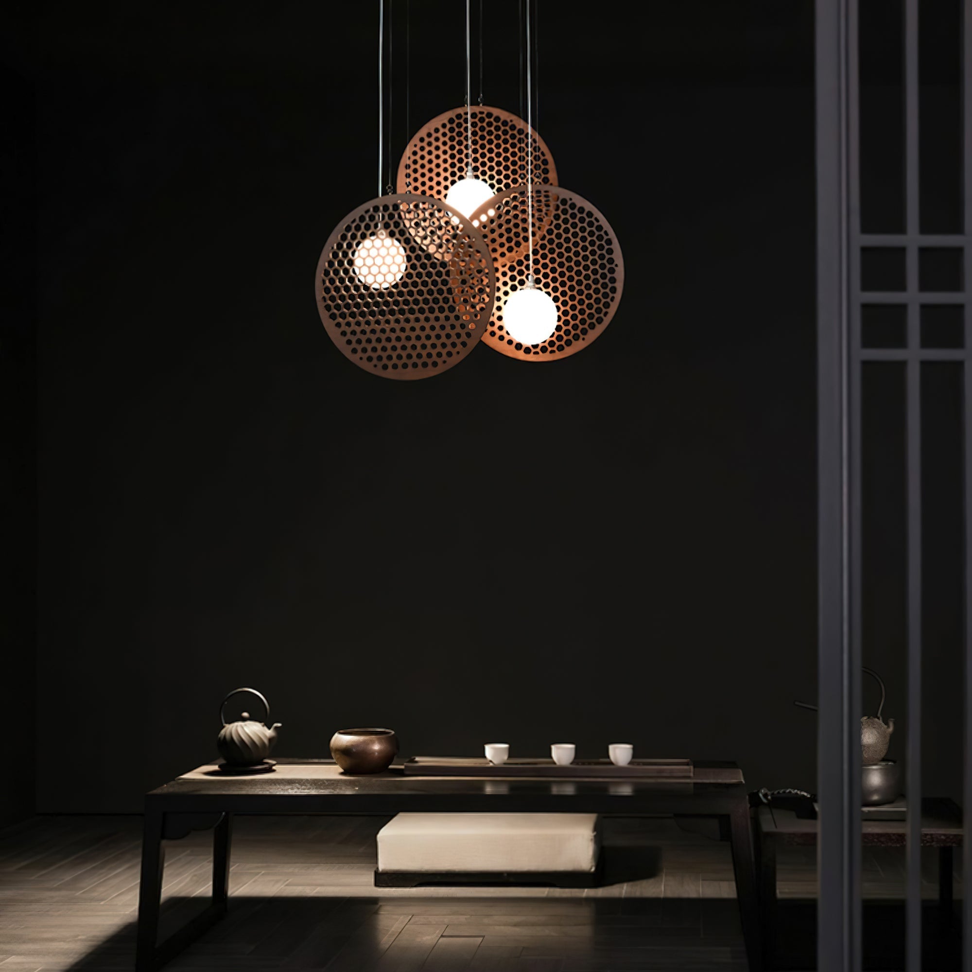 Aurora Chandelier Wooden Plate - Letslighting