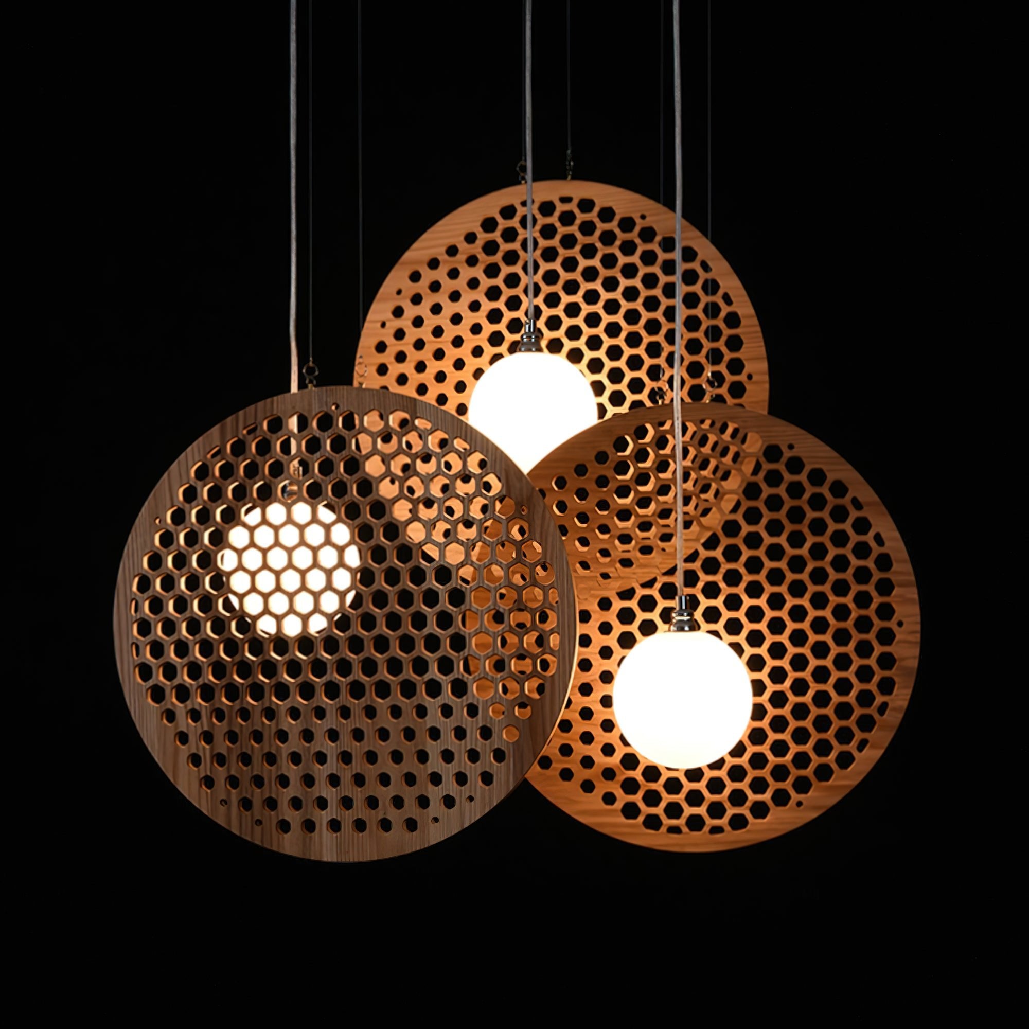 Aurora Chandelier Wooden Plate - Letslighting