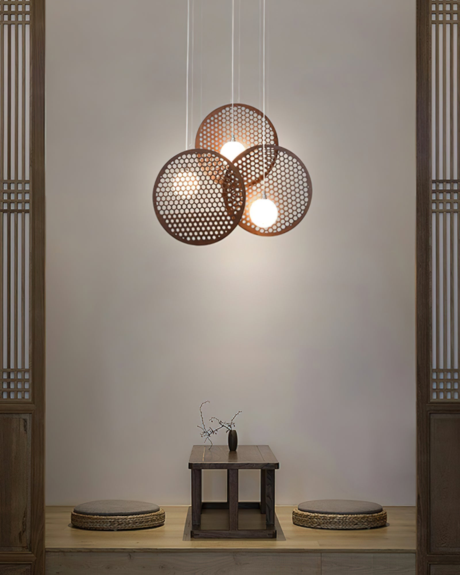 Aurora Chandelier Wooden Plate - Letslighting