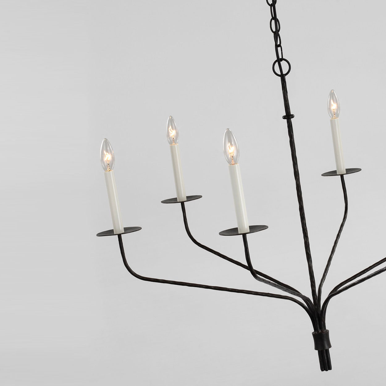 Caeluvyh Vintage Industrial Black Chandelier - Letslighting