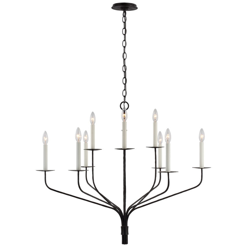 Caeluvyh Vintage Industrial Black Chandelier - Letslighting