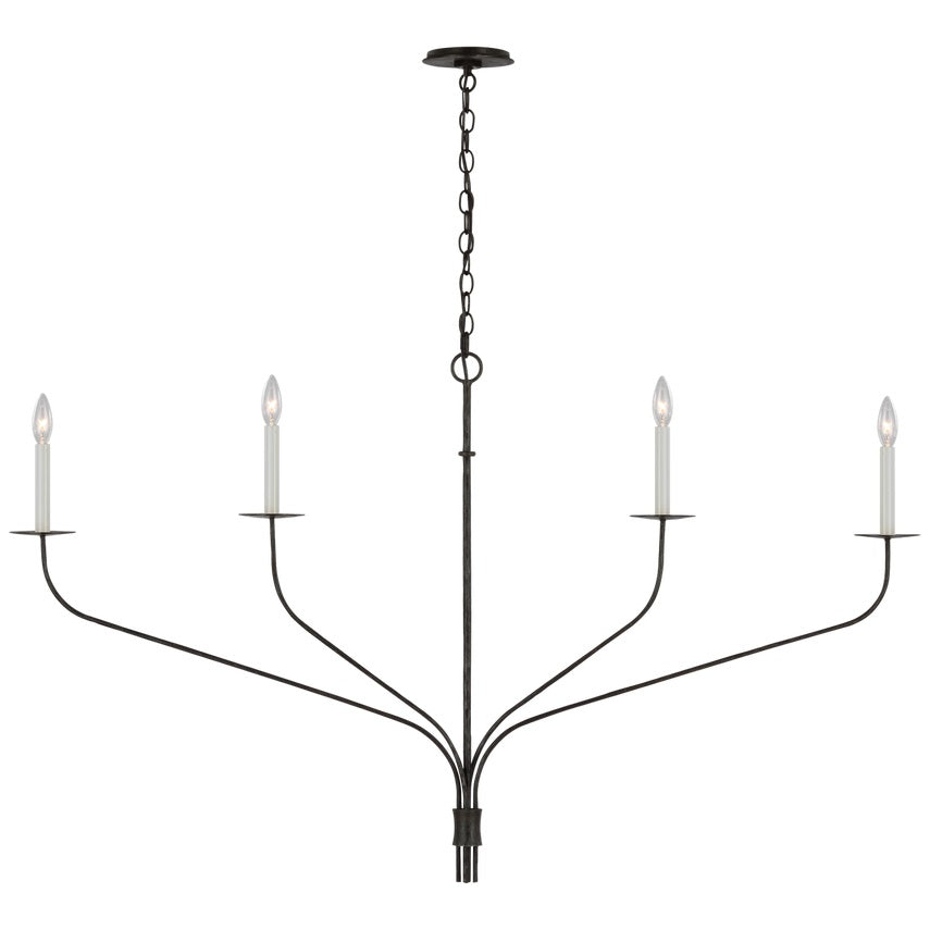 Caeluvyh Vintage Industrial Black Chandelier - Letslighting