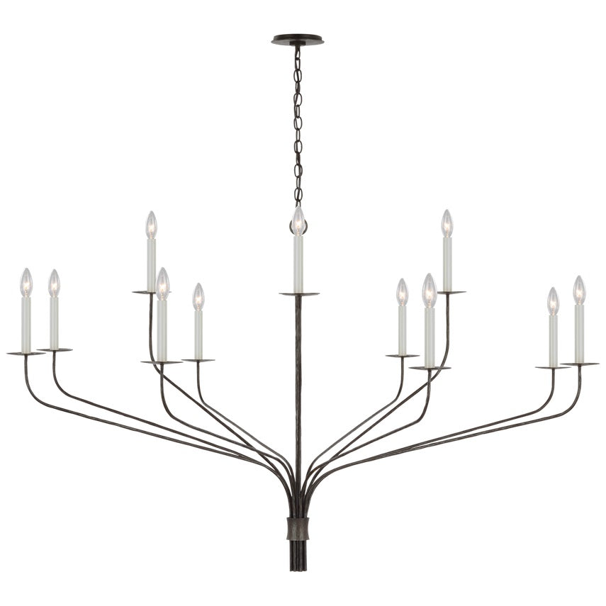 Caeluvyh Vintage Industrial Black Chandelier - Letslighting
