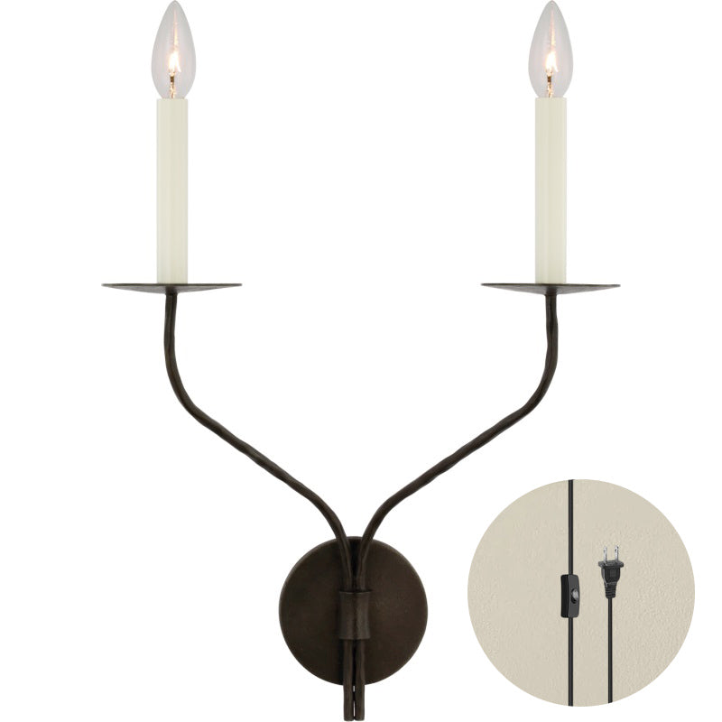 Zoruvyu Modern Minimalist Plug-in Brass Wall Lamp - Letslighting
