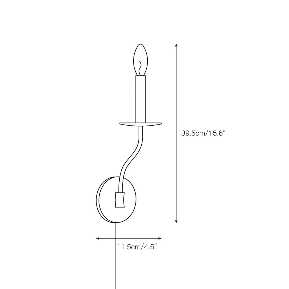 Zoruvyu Modern Minimalist Plug-in Brass Wall Lamp - Letslighting