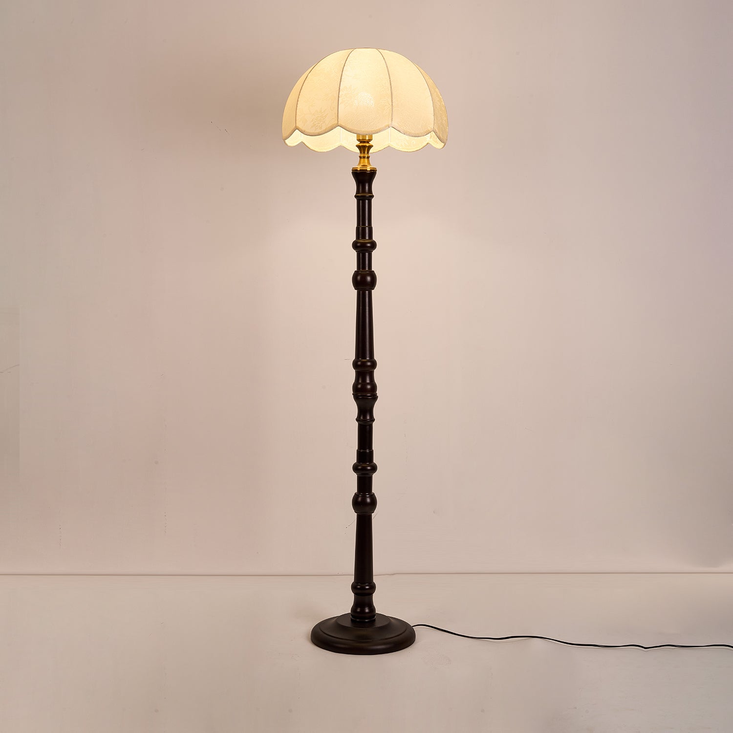 Maverick Vintage Wood Floor Light - Letslighting