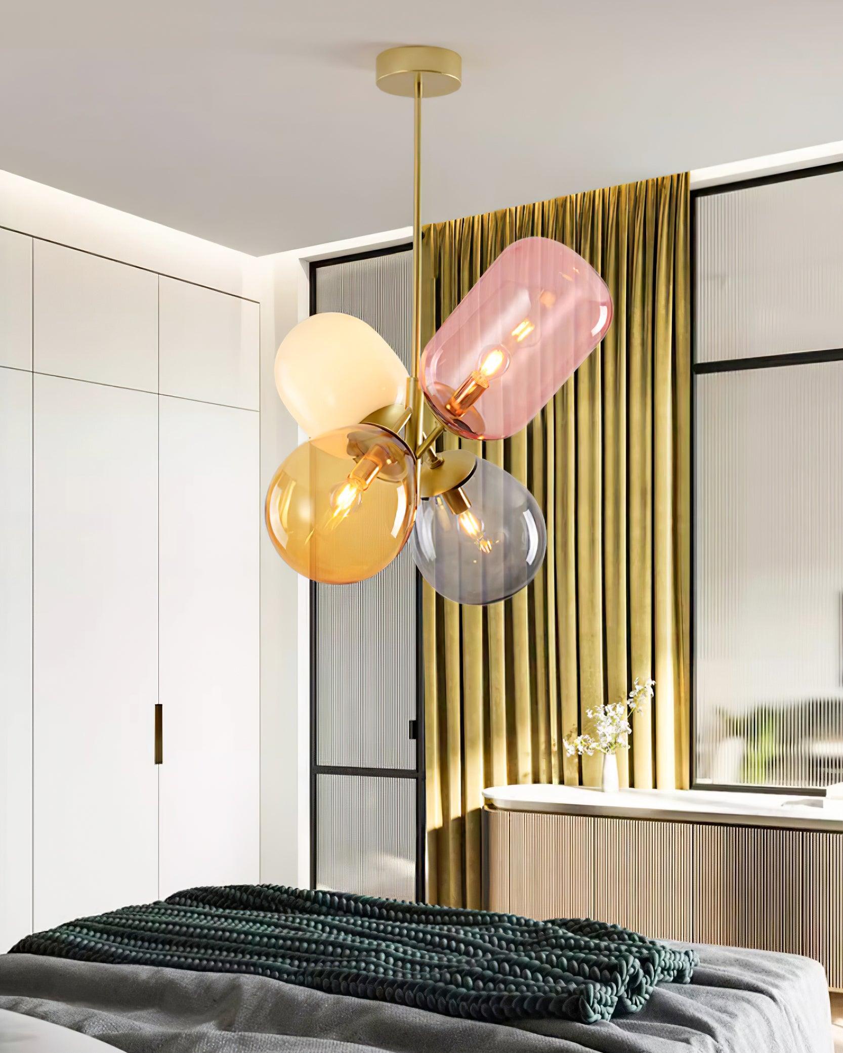 Bella Bubble Pendant Lamp Multicolor Orb Playful - Letslighting