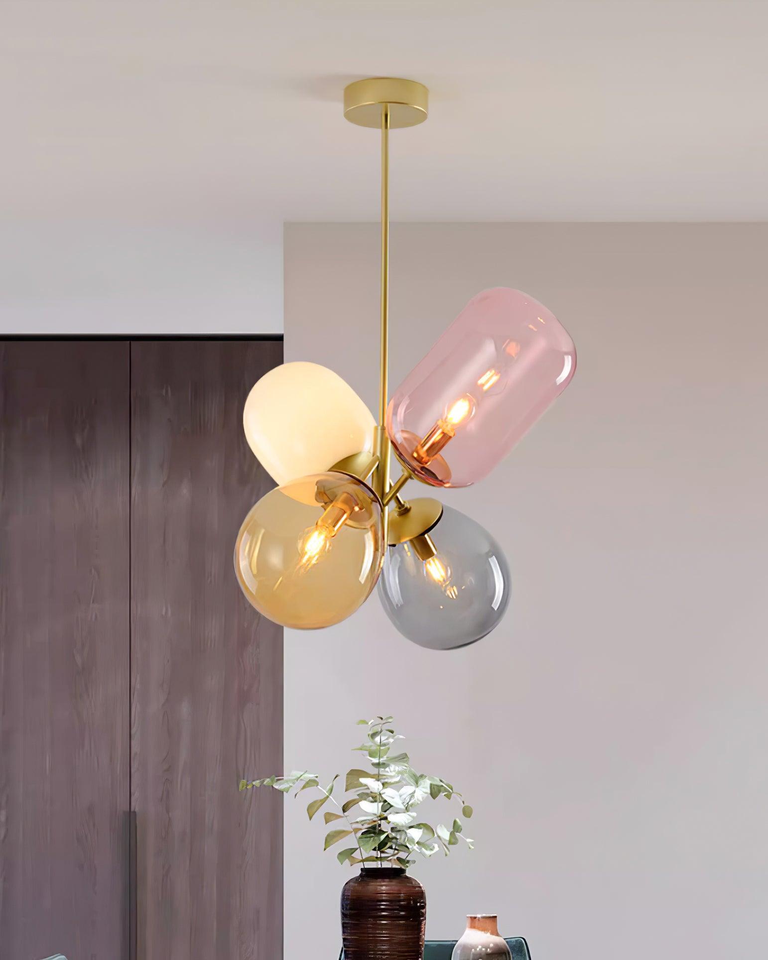 Bella Bubble Pendant Lamp Multicolor Orb Playful - Letslighting