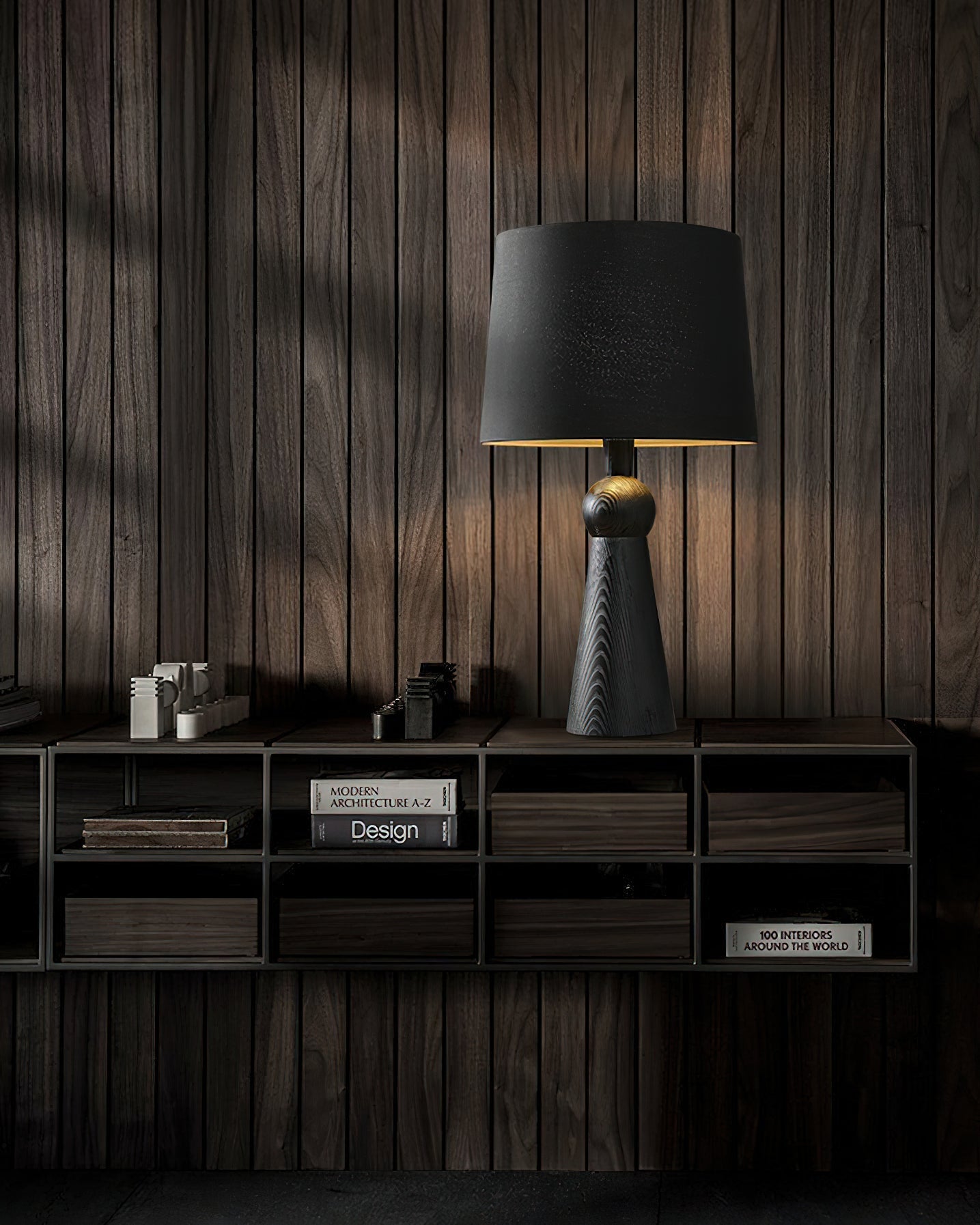 Lioria Wood Fabric Table Lamp - Letslighting