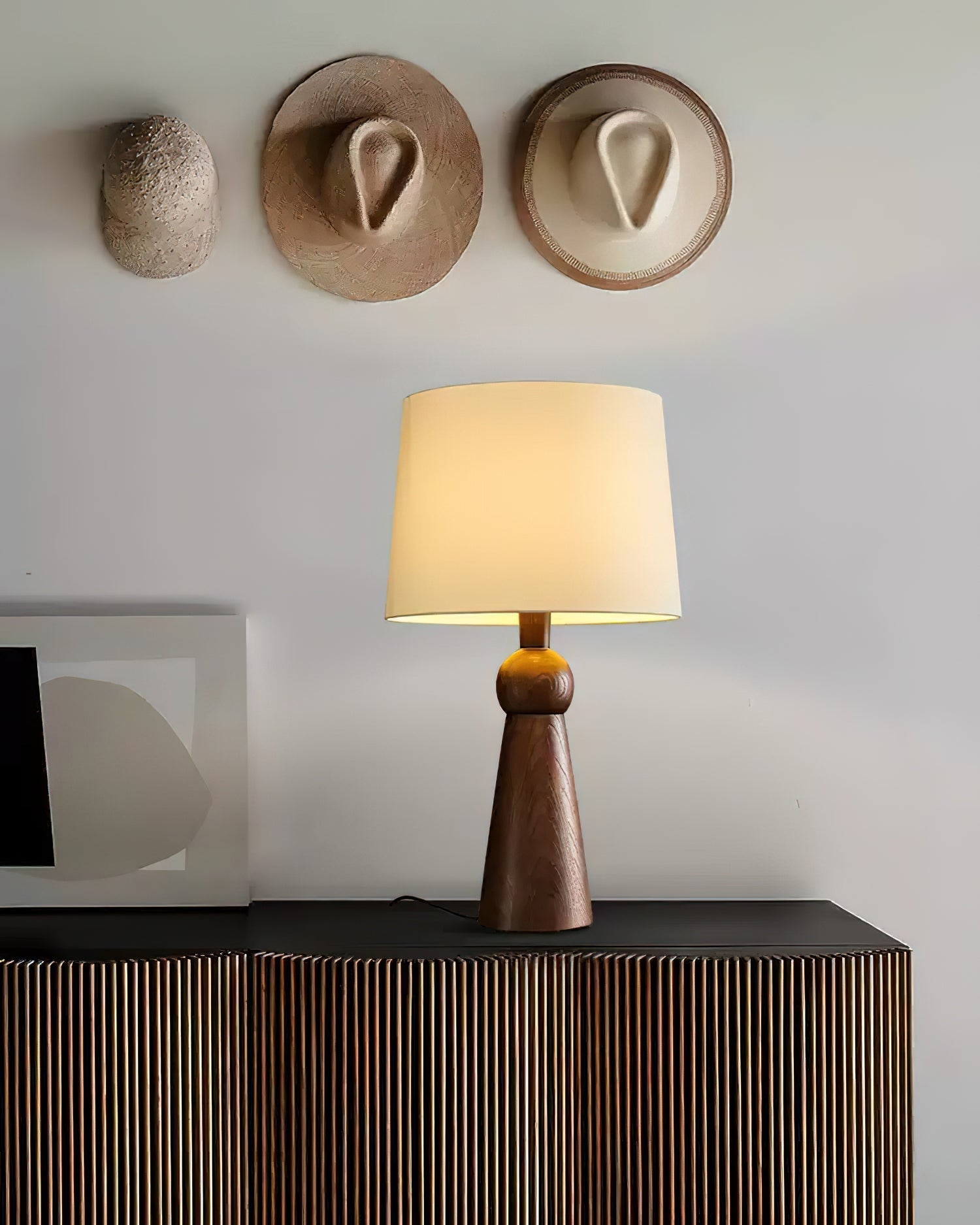 Lioria Wood Fabric Table Lamp - Letslighting
