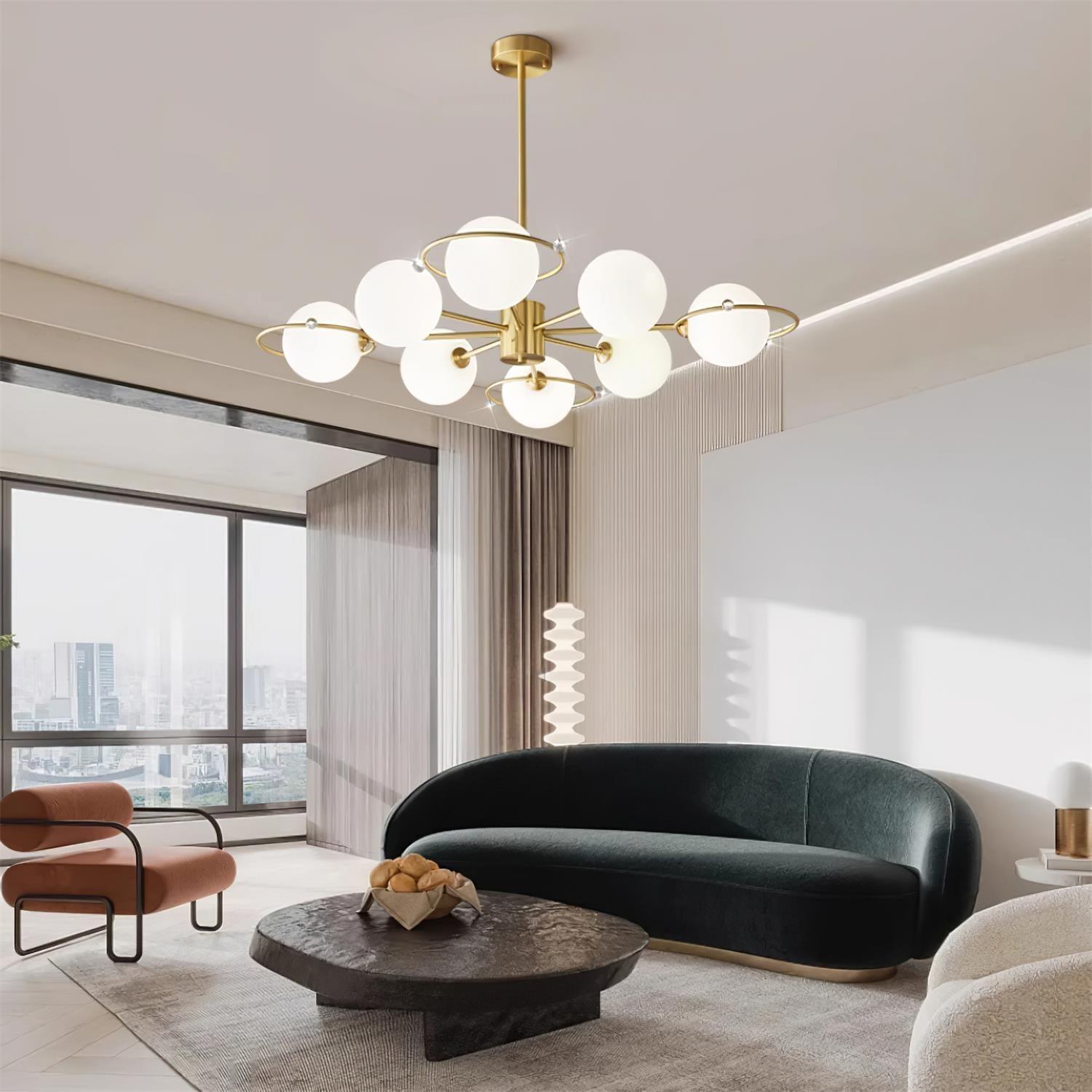 Astra Brass Chandelier Mulit-Head - Letslighting