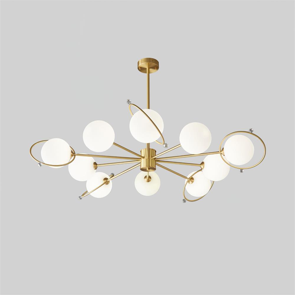 Astra Brass Chandelier Mulit-Head - Letslighting