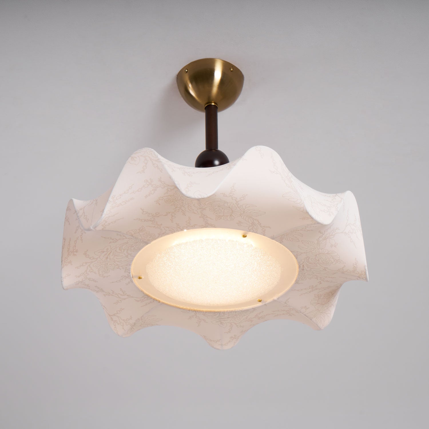 Avlorus Traditional Premium Elegance Wood Fabric Ceiling Light - Letslighting