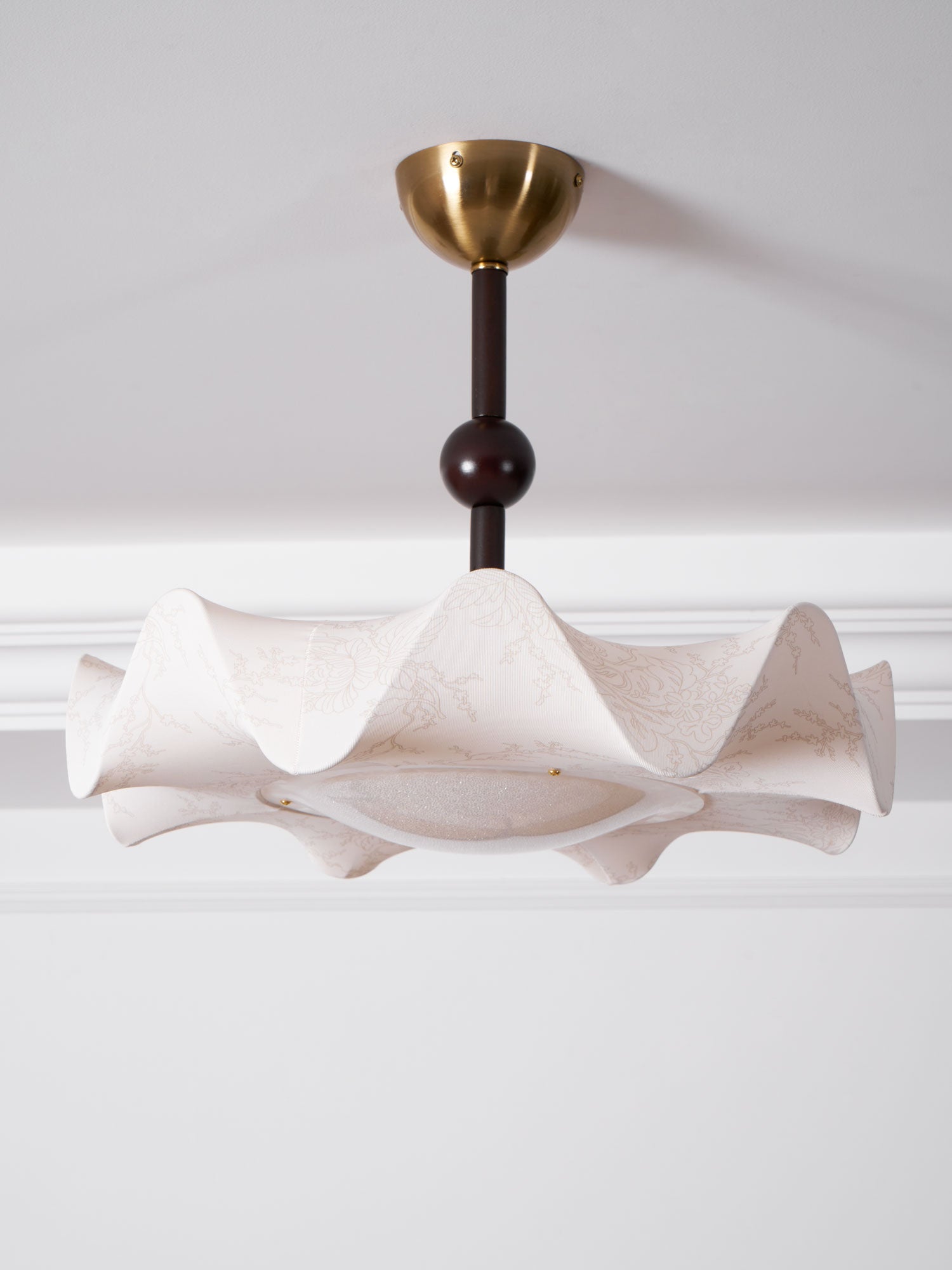 Avlorus Traditional Premium Elegance Wood Fabric Ceiling Light - Letslighting