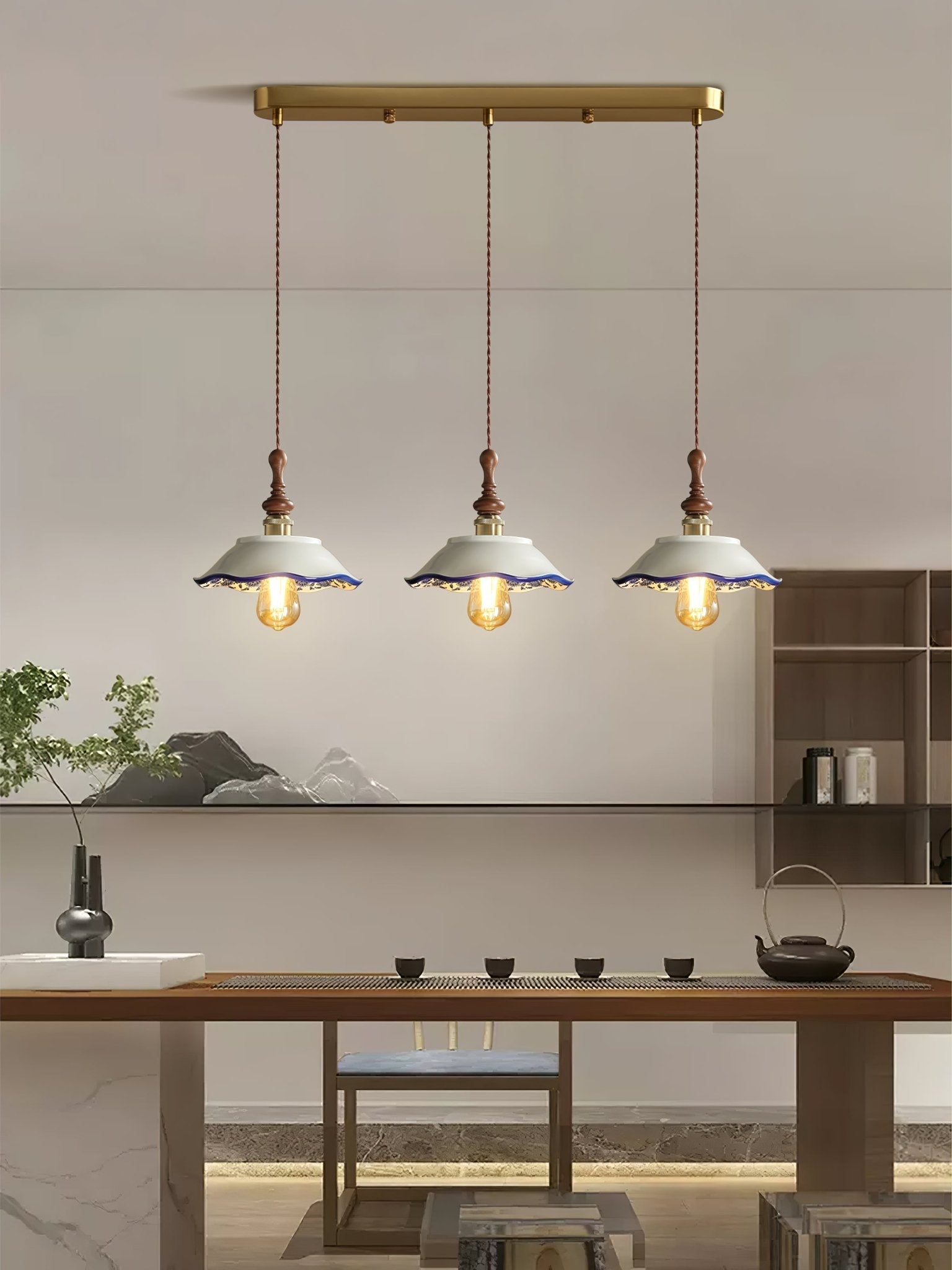 Ciraeor Delft Ceramic Pendant Light - Letslighting
