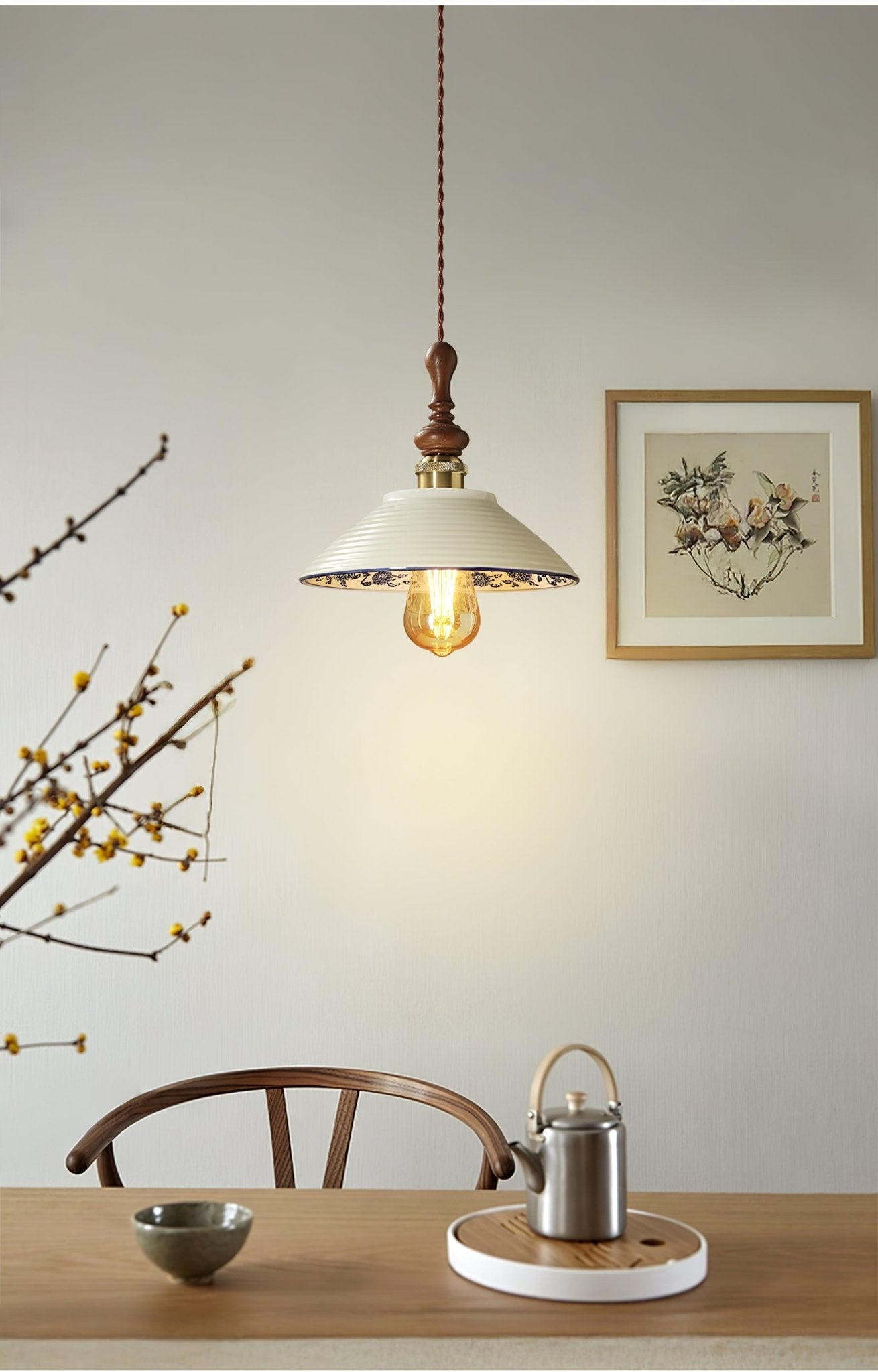 Ciraeor Delft Ceramic Pendant Light - Letslighting