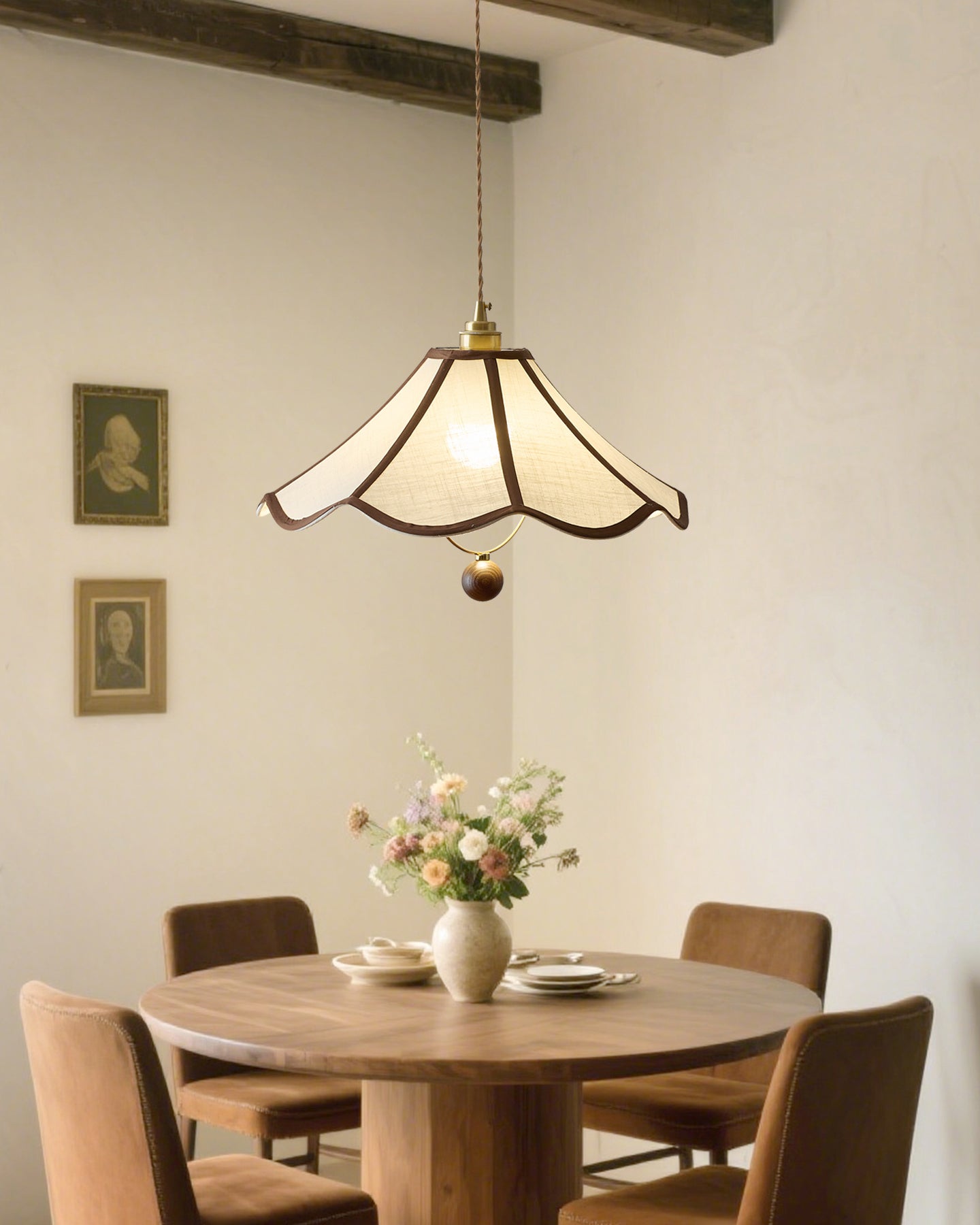 Bellaria Vintage Scalloped Pendant Lamp - Letslighting