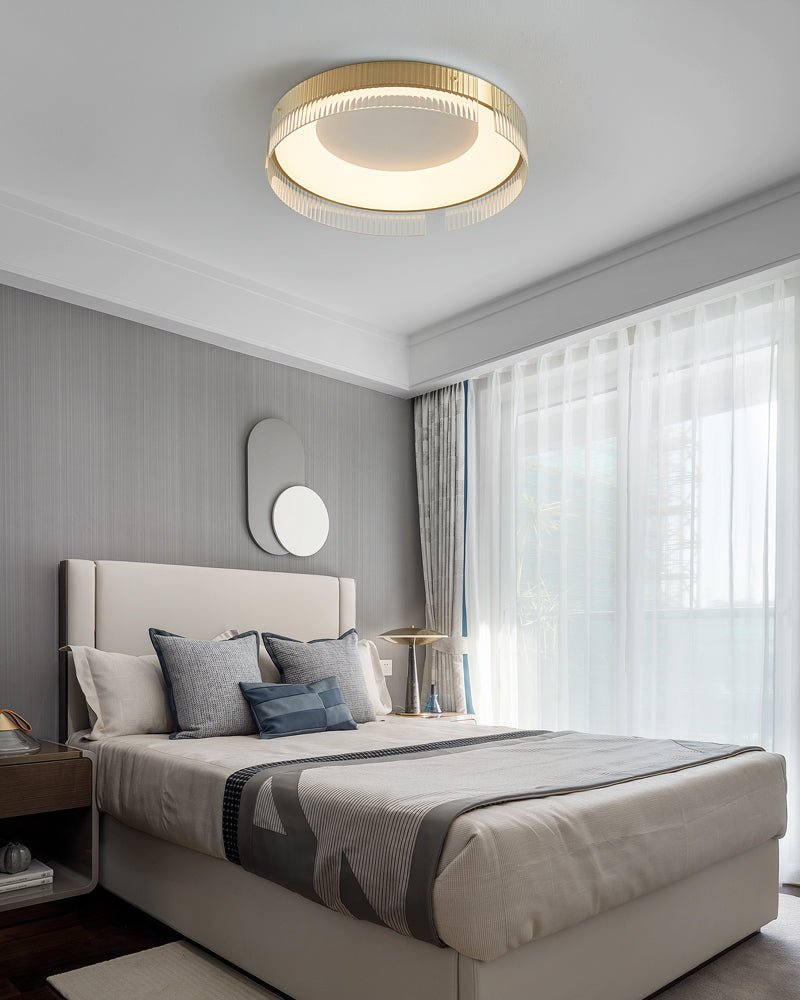 Ovenaris Modern Minimalist Brass Ceiling Light - Letslighting