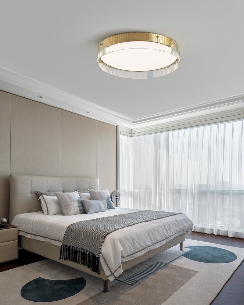Ovenaris Modern Minimalist Brass Ceiling Light - Letslighting