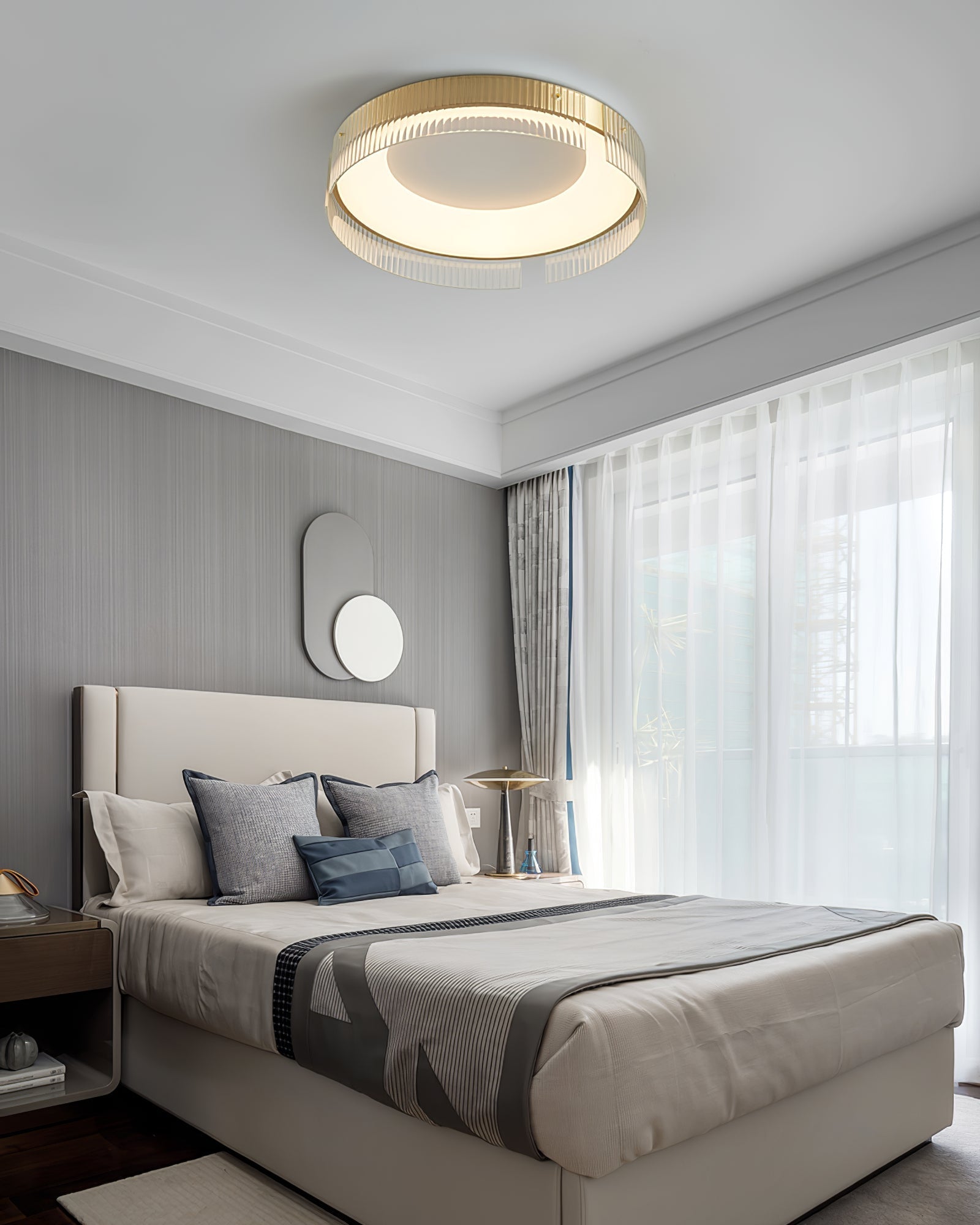 Ovenaris Modern Minimalist Brass Ceiling Light - Letslighting