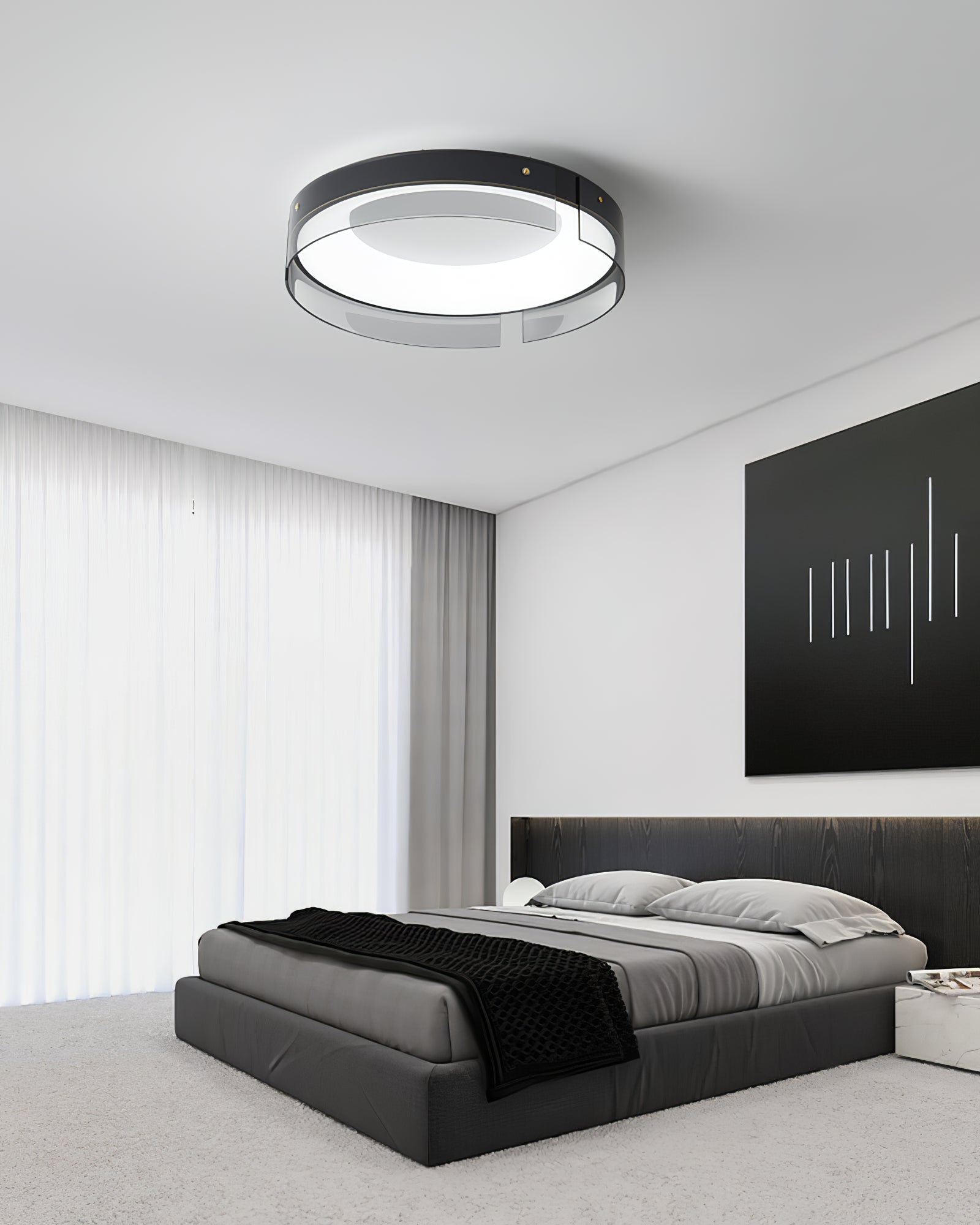 Ovenaris Modern Minimalist Brass Ceiling Light - Letslighting