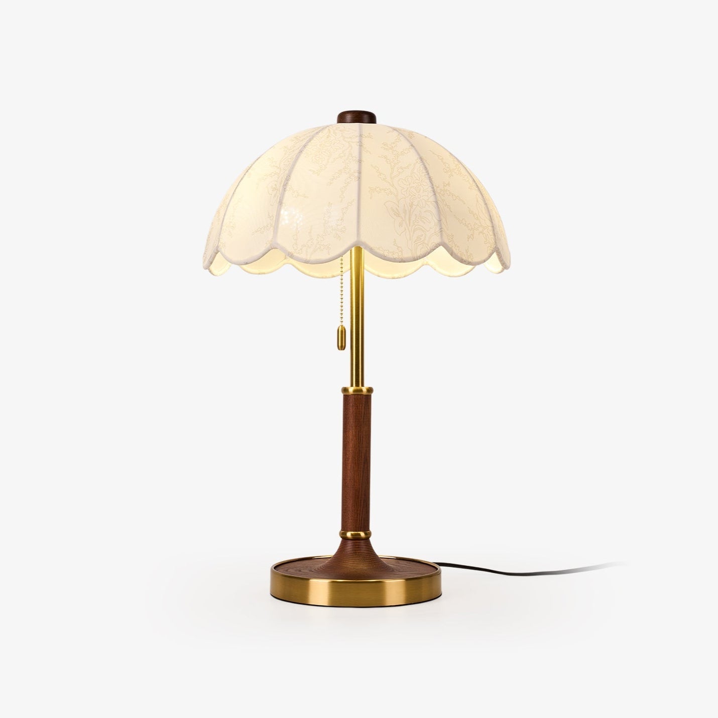 Axiain Wood Fabric Table Lamp - Letslighting