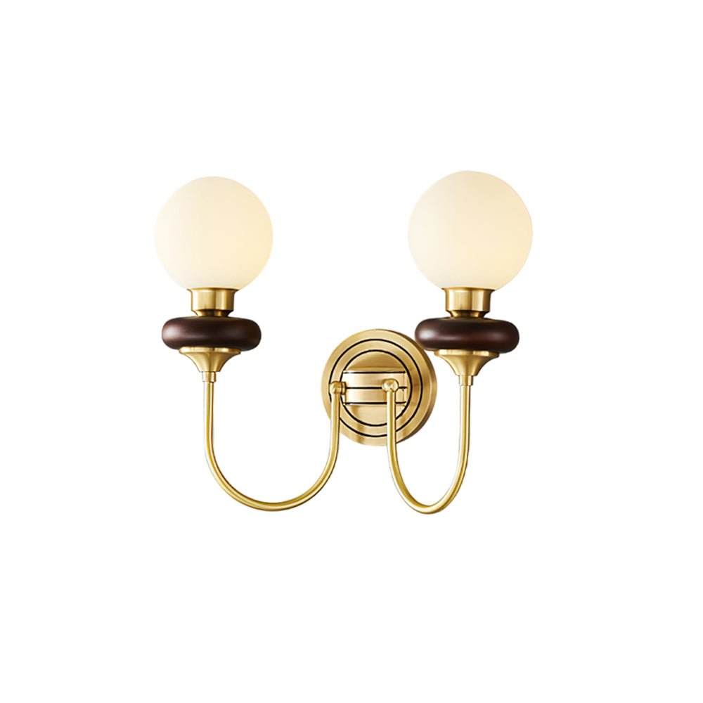 Perry Wall Lamp Premium Nordic Art Walnut Glass - Letslighting