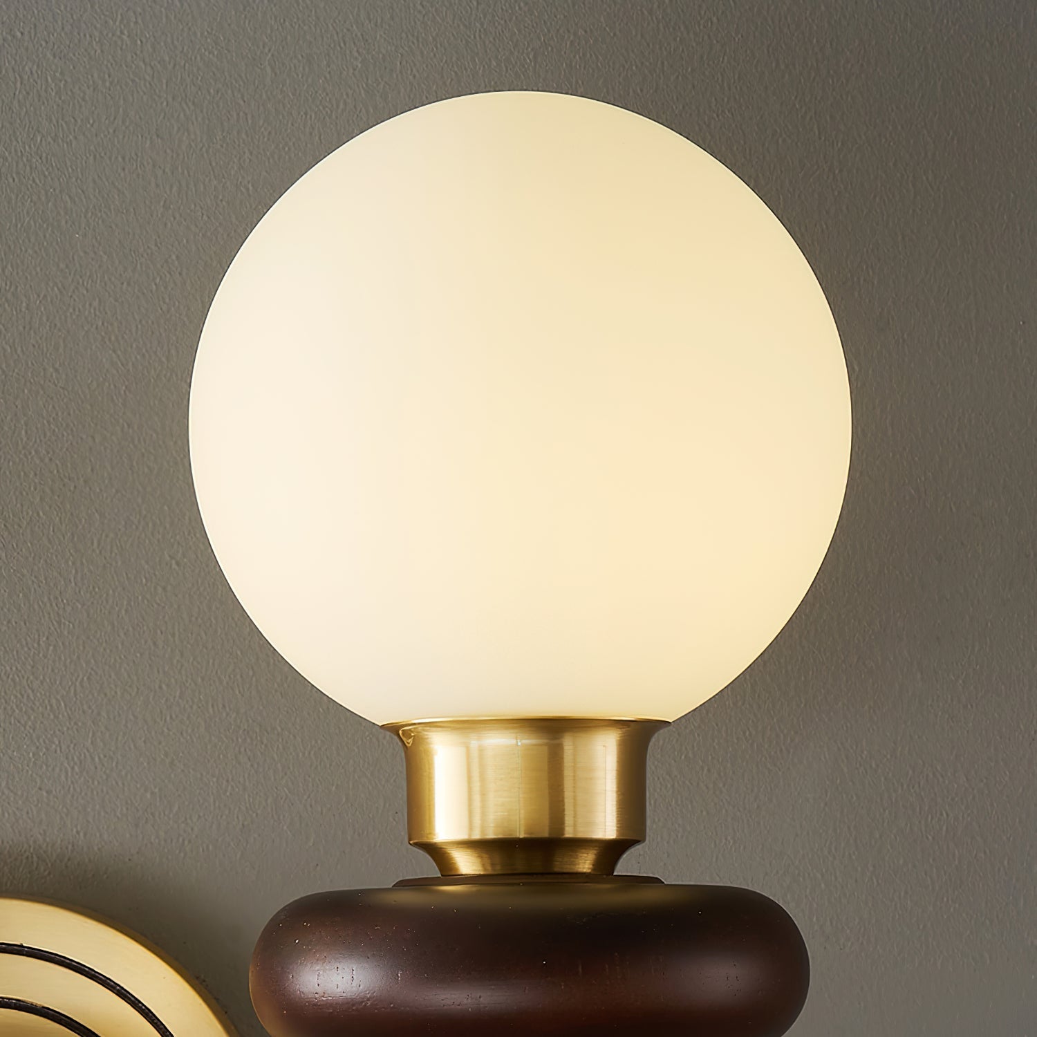 Perry Wall Lamp Premium Nordic Art Walnut Glass - Letslighting