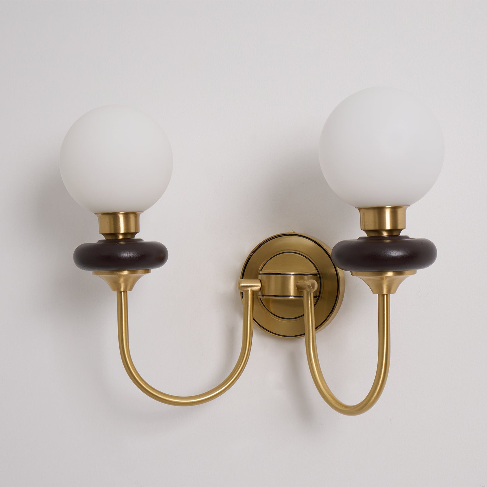 Perry Wall Lamp Premium Nordic Art Walnut Glass - Letslighting