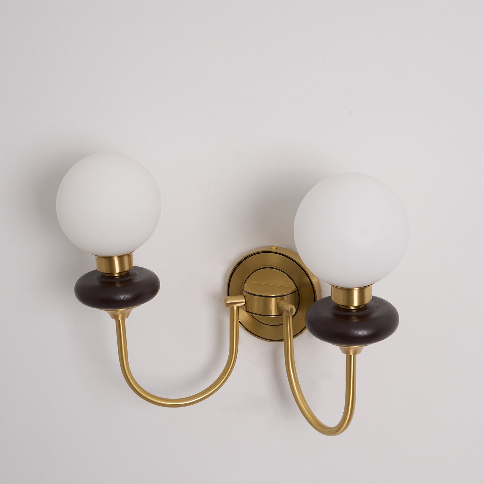 Perry Wall Lamp Premium Nordic Art Walnut Glass - Letslighting