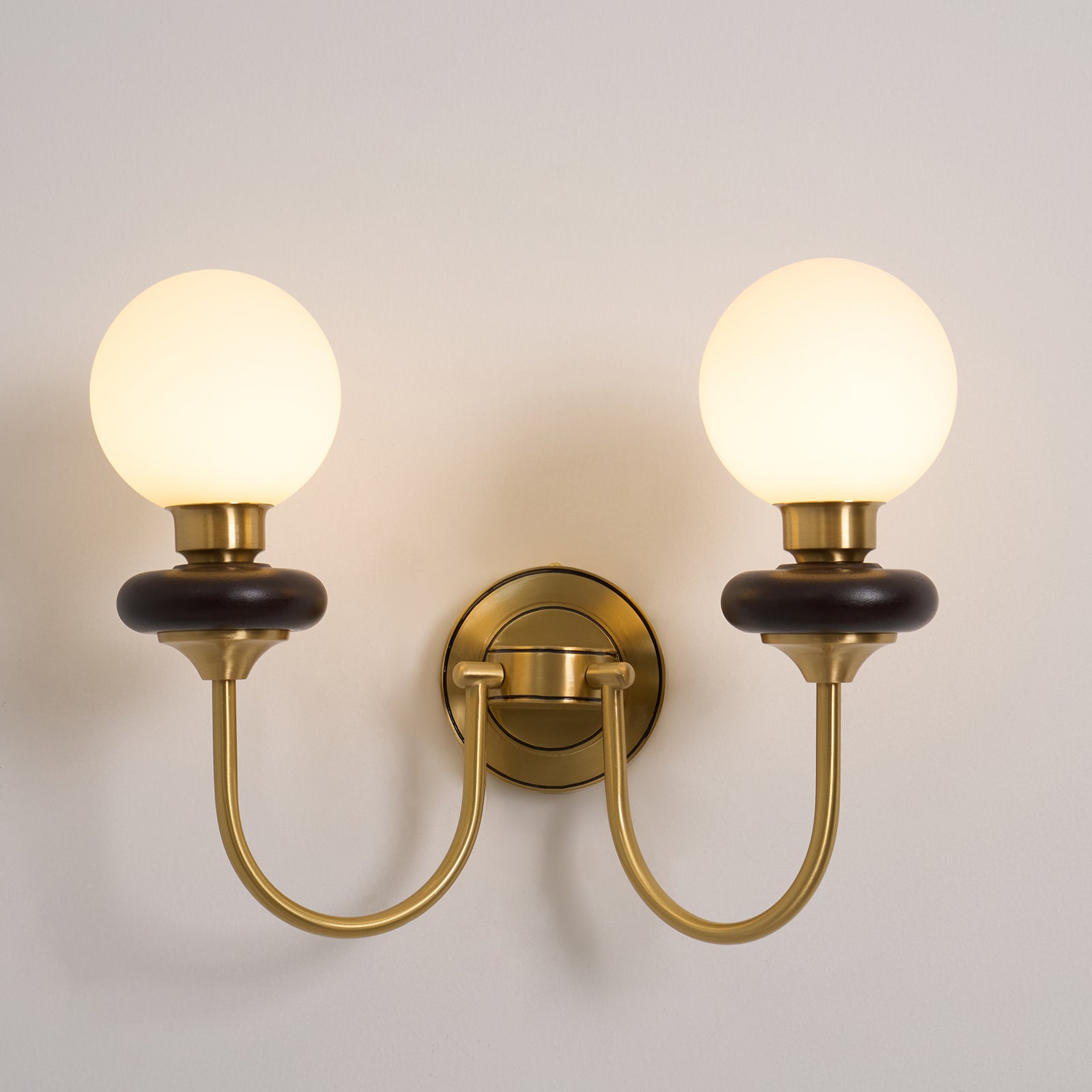 Perry Wall Lamp Premium Nordic Art Walnut Glass - Letslighting