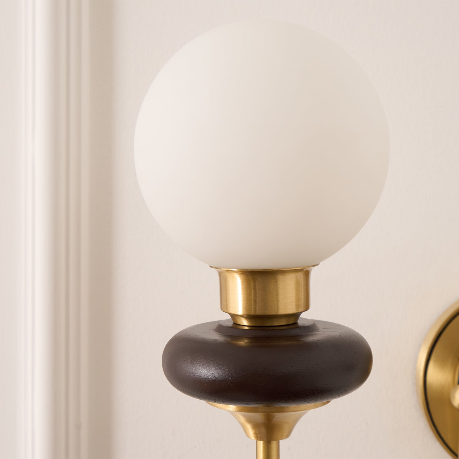 Perry Wall Lamp Premium Nordic Art Walnut Glass - Letslighting