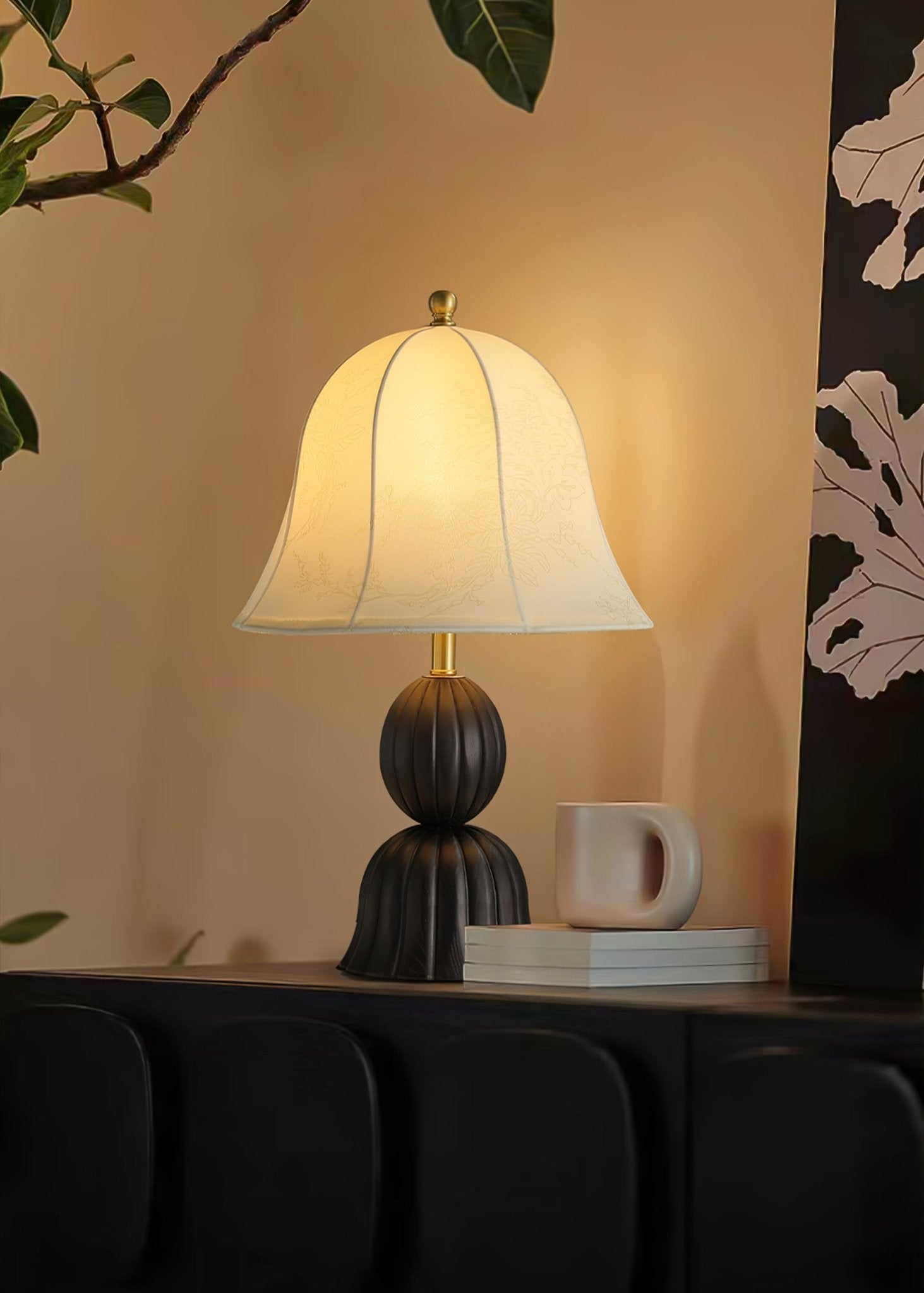 Velanse Fabric Wood Vintage Table Lamp - Letslighting