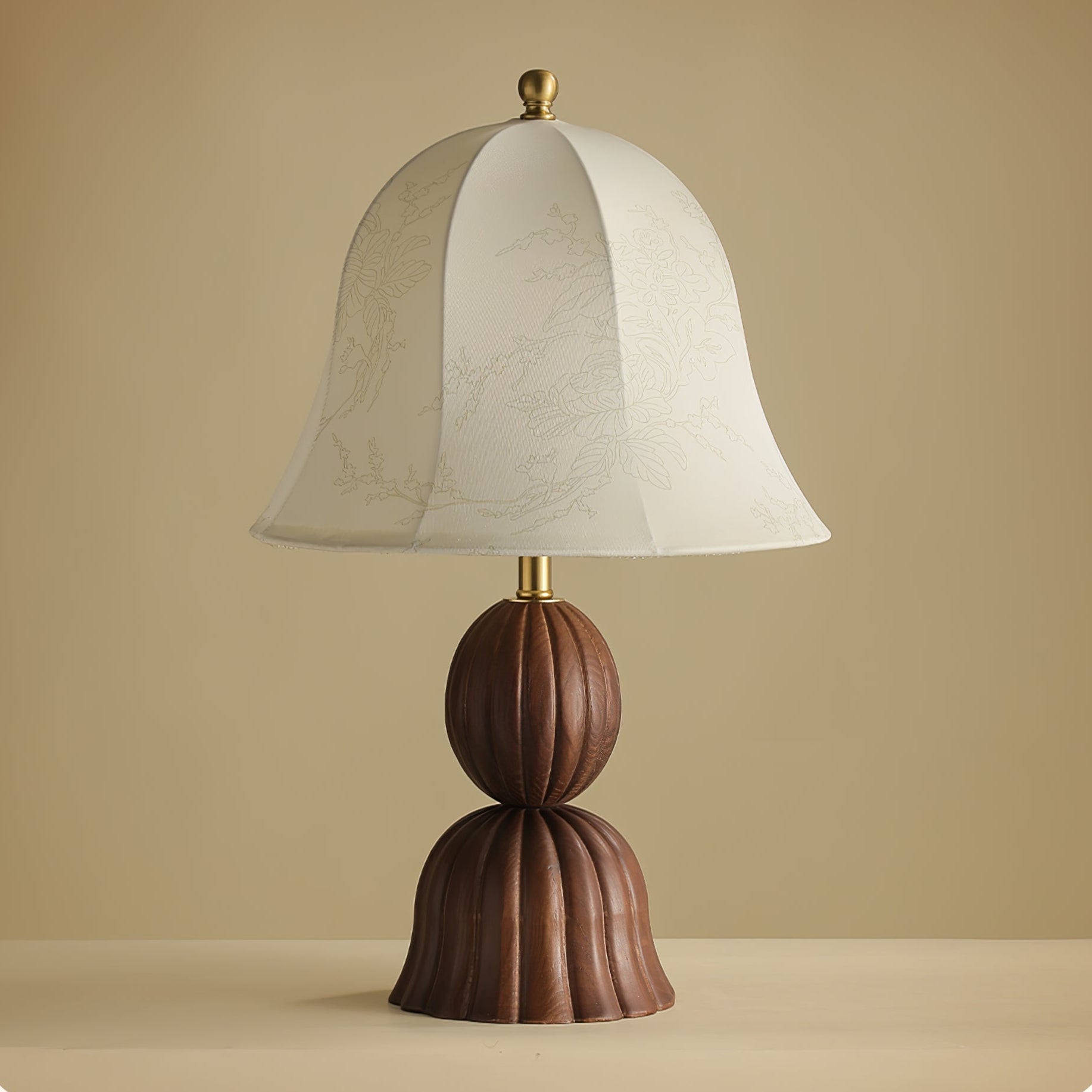 Velanse Fabric Wood Vintage Table Lamp - Letslighting