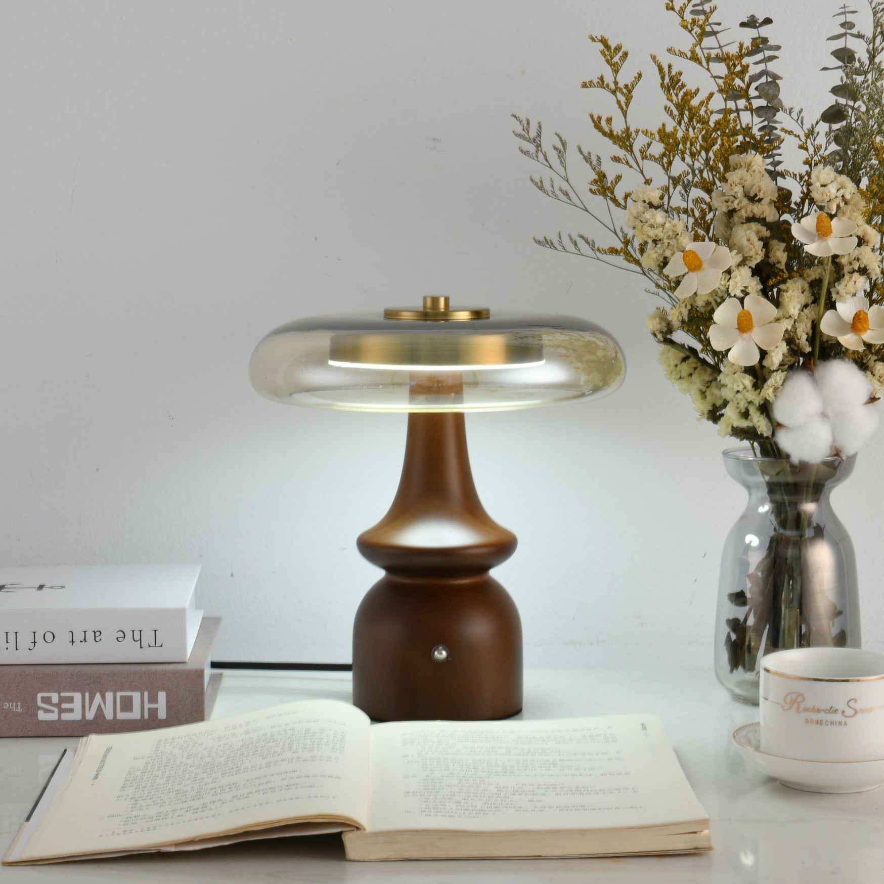 Mushroom Retro Glass Table Lamp - Blowlighting