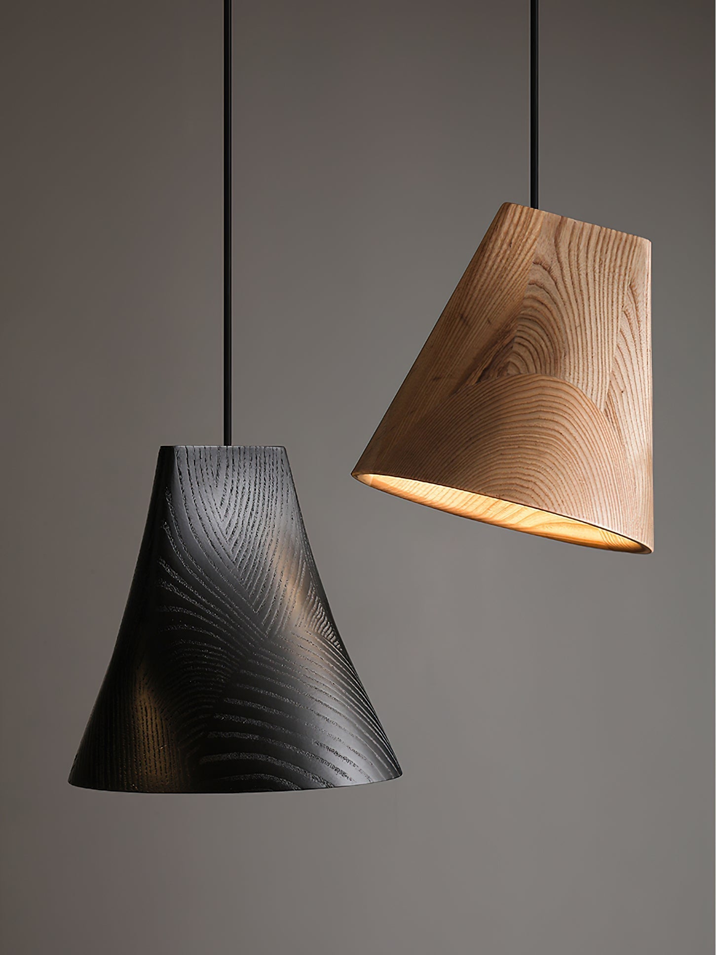 Ivarara Asymmetrical Wood Pendant Light - Letslighting