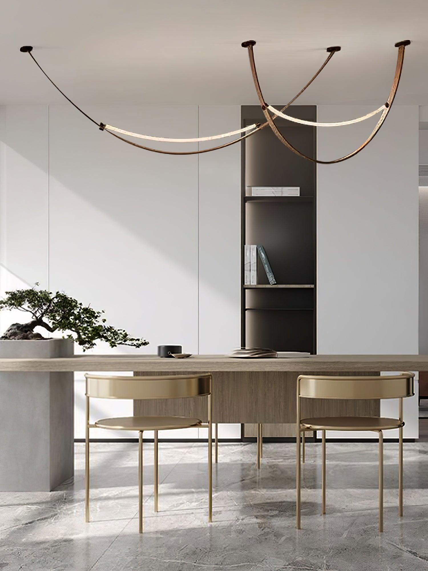 Belt Pendant Lamp Leather Silicone Minimalist - Letslighting