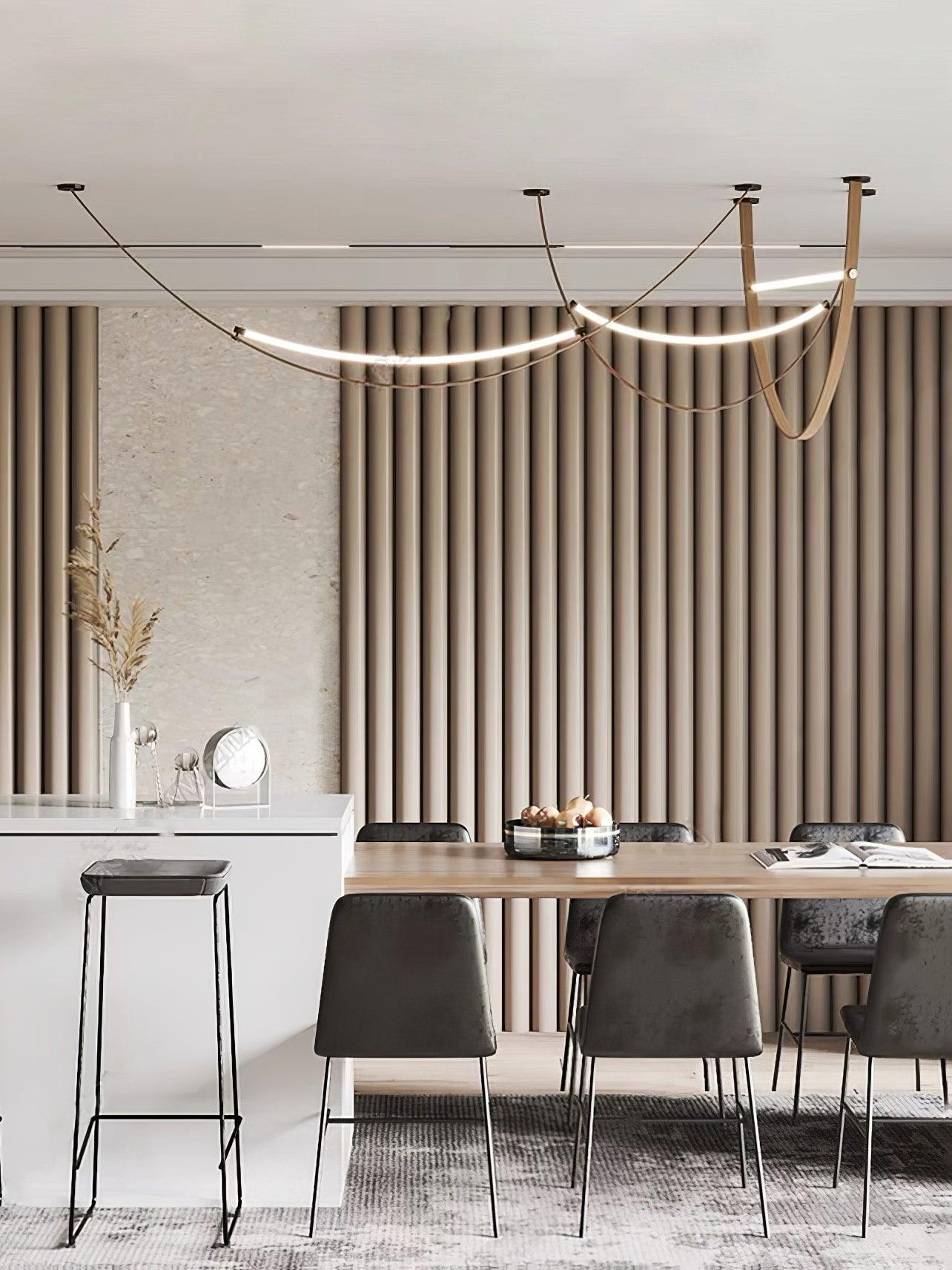 Belt Pendant Lamp Leather Silicone Minimalist - Letslighting