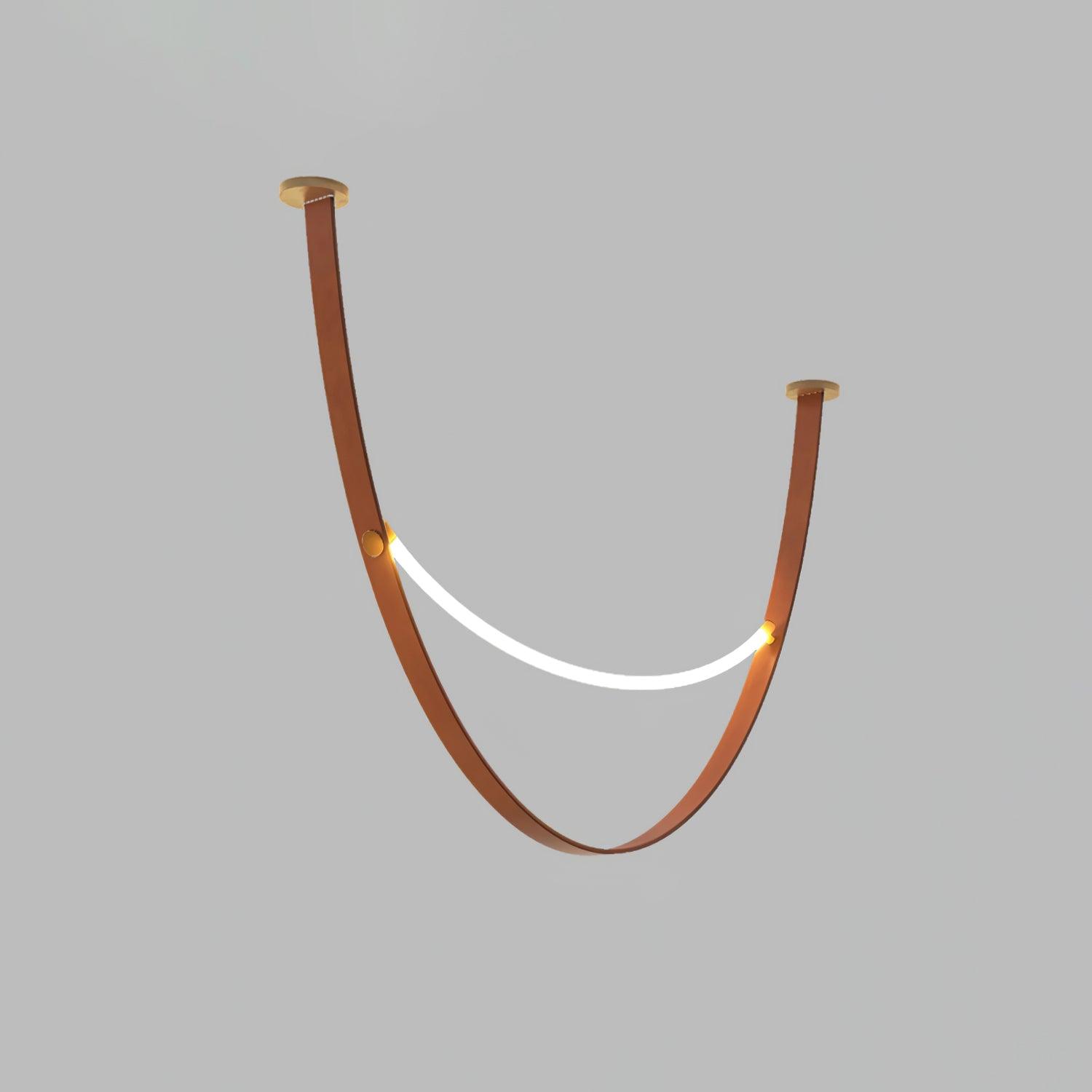 Belt Pendant Lamp Leather Silicone Minimalist - Letslighting