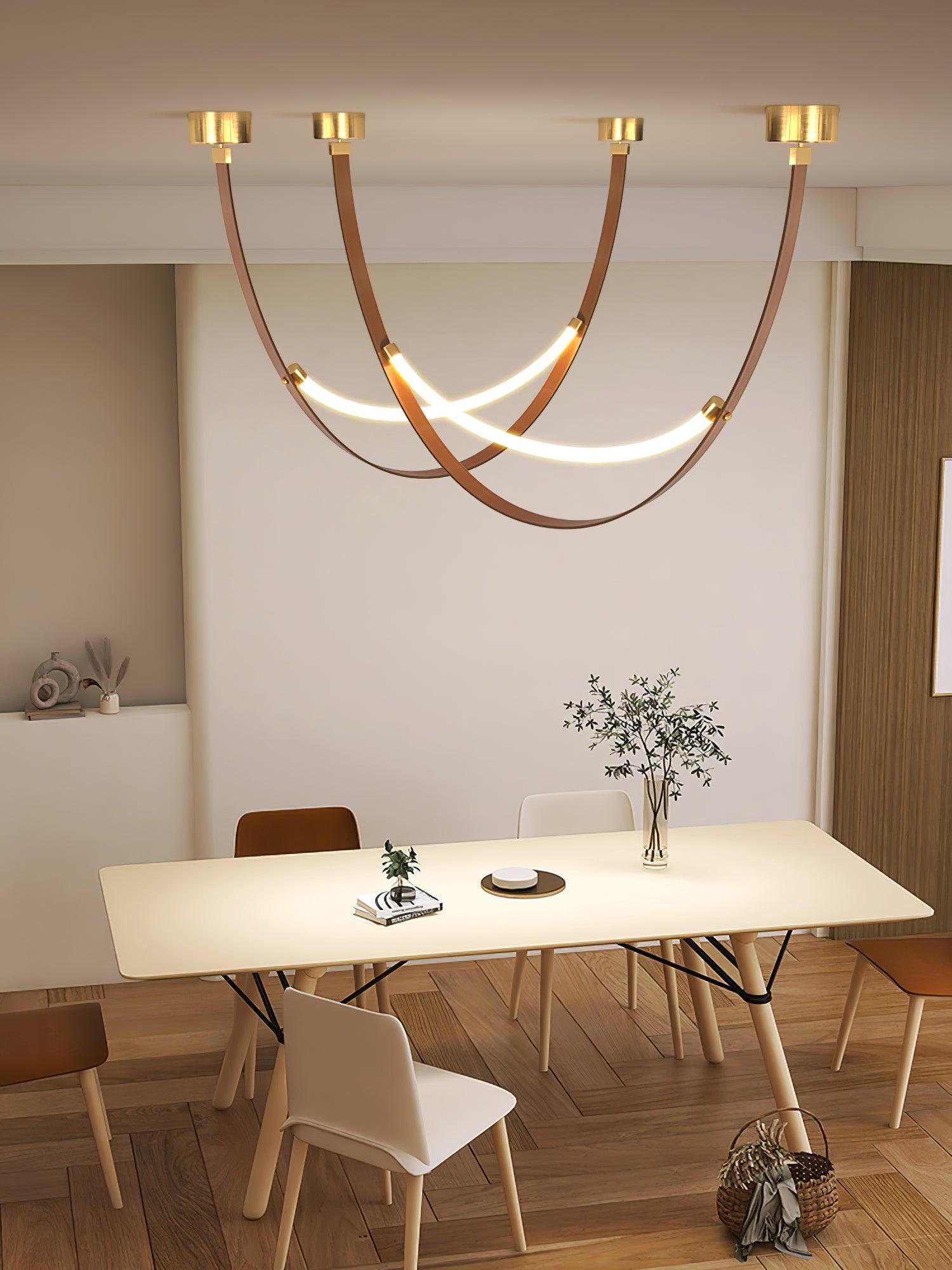 Belt Pendant Lamp Leather Silicone Minimalist - Letslighting