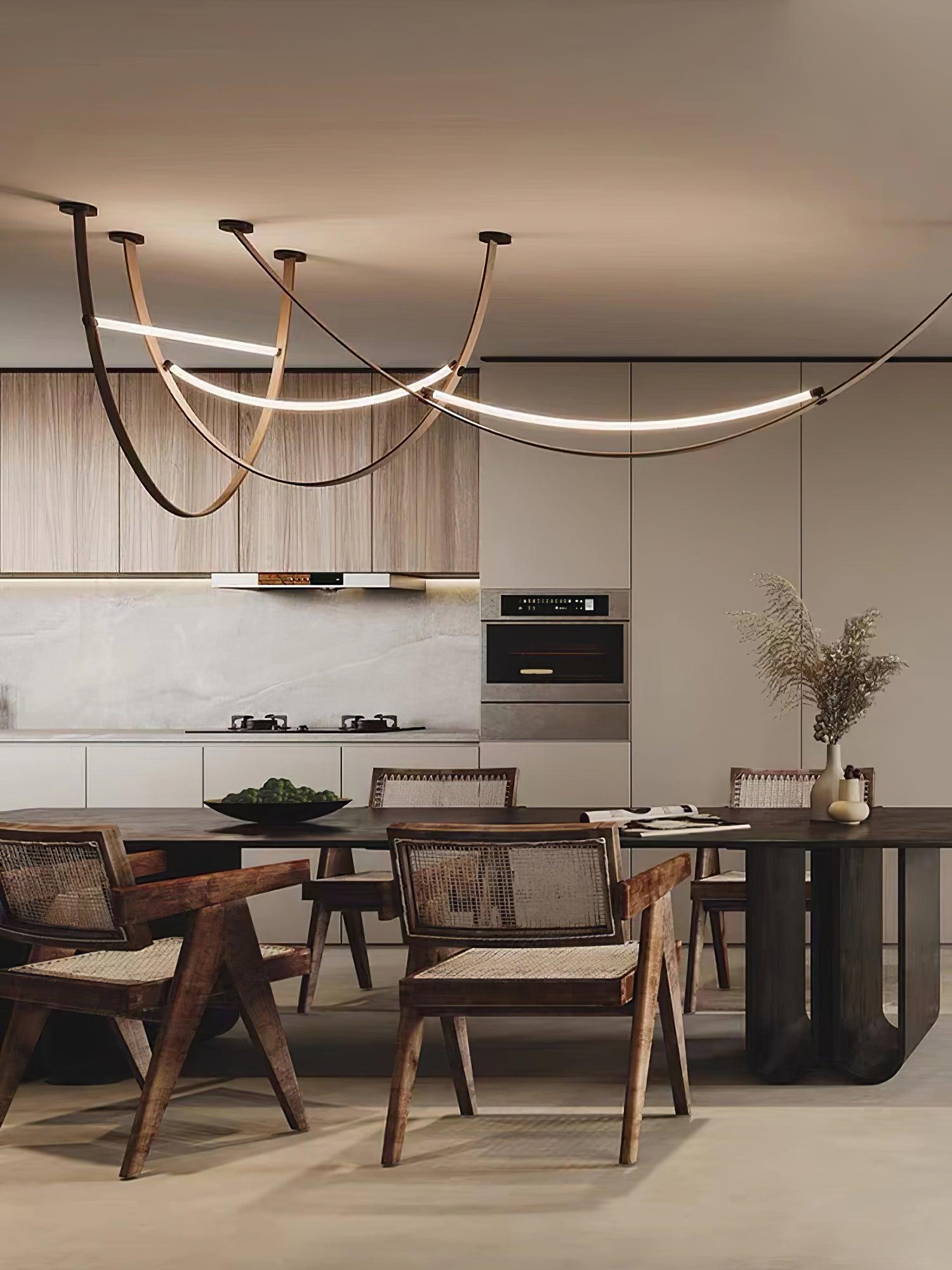 Belt Pendant Lamp Leather Silicone Minimalist - Letslighting