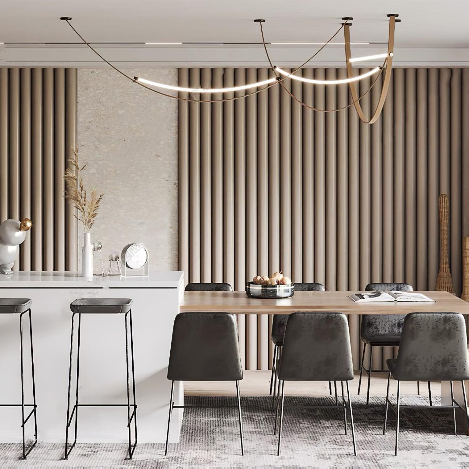 Belt Pendant Lamp Leather Silicone Minimalist - Letslighting