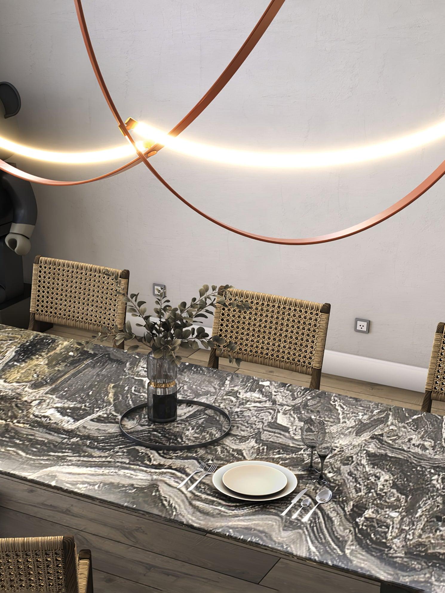 Belt Pendant Lamp Leather Silicone Minimalist - Letslighting