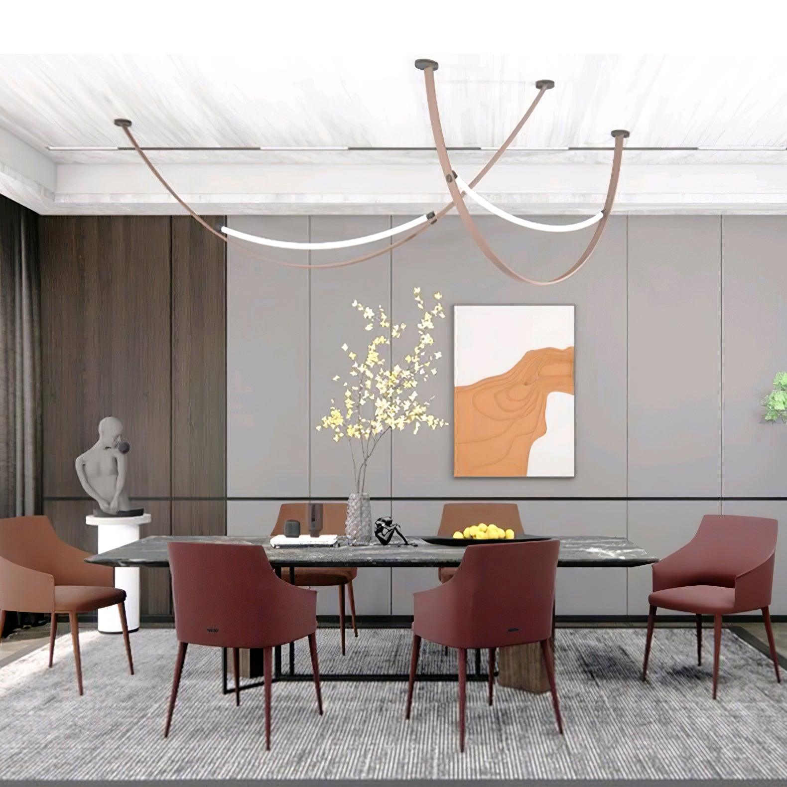 Belt Pendant Lamp Leather Silicone Minimalist - Letslighting