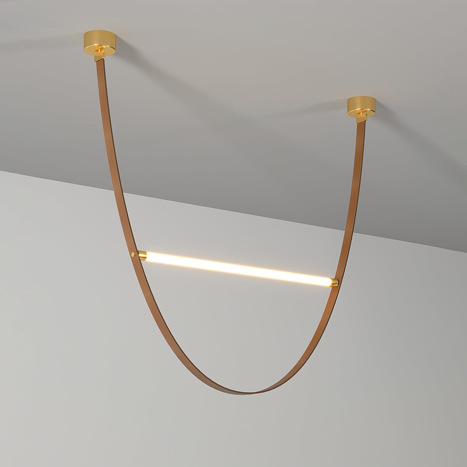 Belt Pendant Lamp Leather Silicone Minimalist - Letslighting